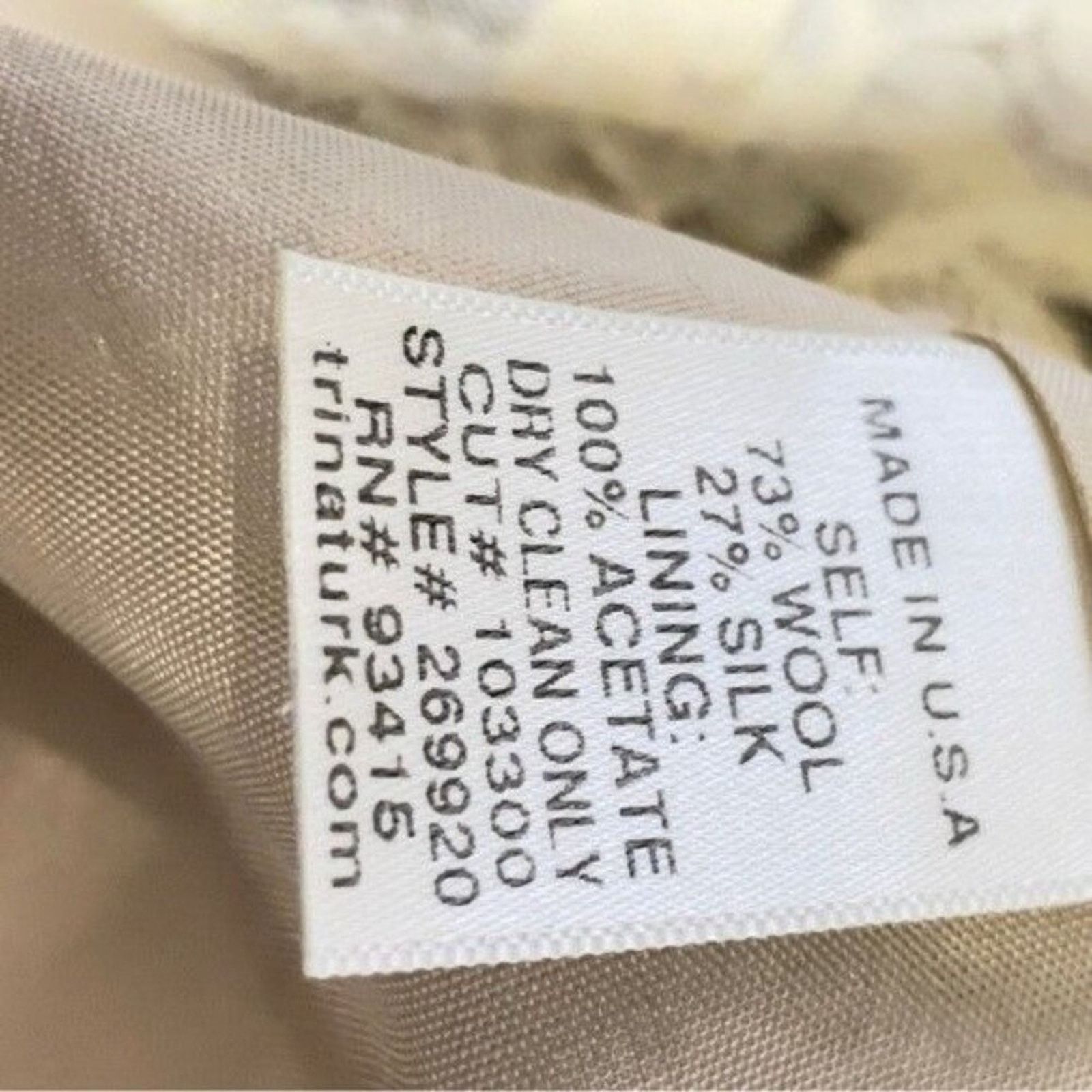 Trina Turk Trina Turk Skirt Silk/Wool Classic Houndstooth Black Ivory 4 Size 27" / US 4 / IT 40 - 4 Thumbnail