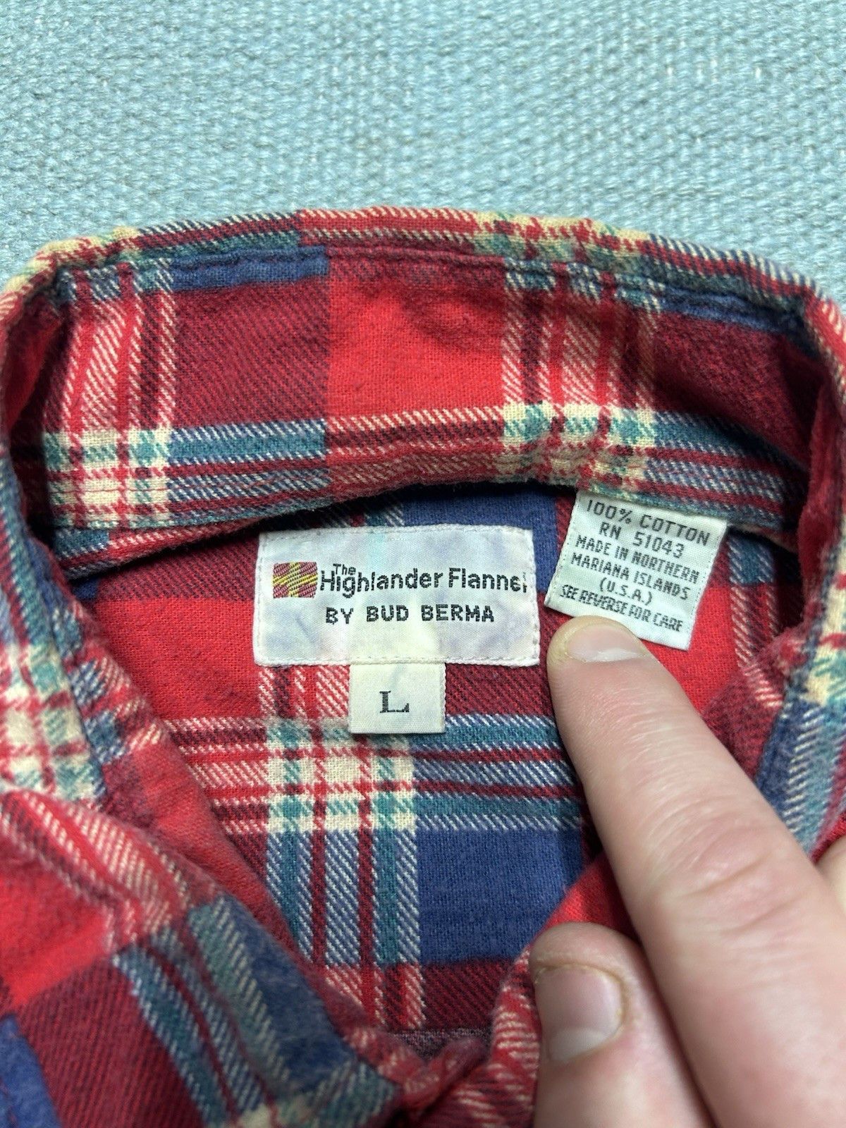 Vintage Vintage flannel shirt brushed cotton soft plaid large Size US L / EU 52-54 / 3 - 4 Thumbnail