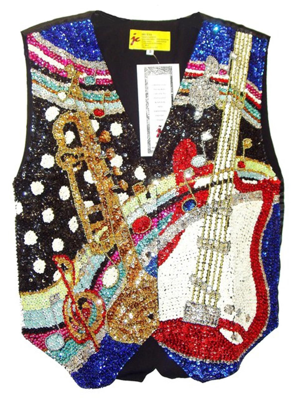 Designer Sequin Vest ROCK N' ROLL Size ONE SIZE - 1 Preview