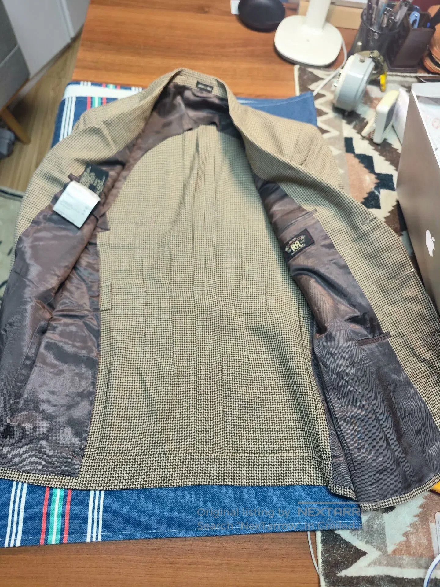 RRL Ralph Lauren RRL Houndstooth Casual Wool Blazer. Size US M / EU 48-50 / 2 - 4 Thumbnail