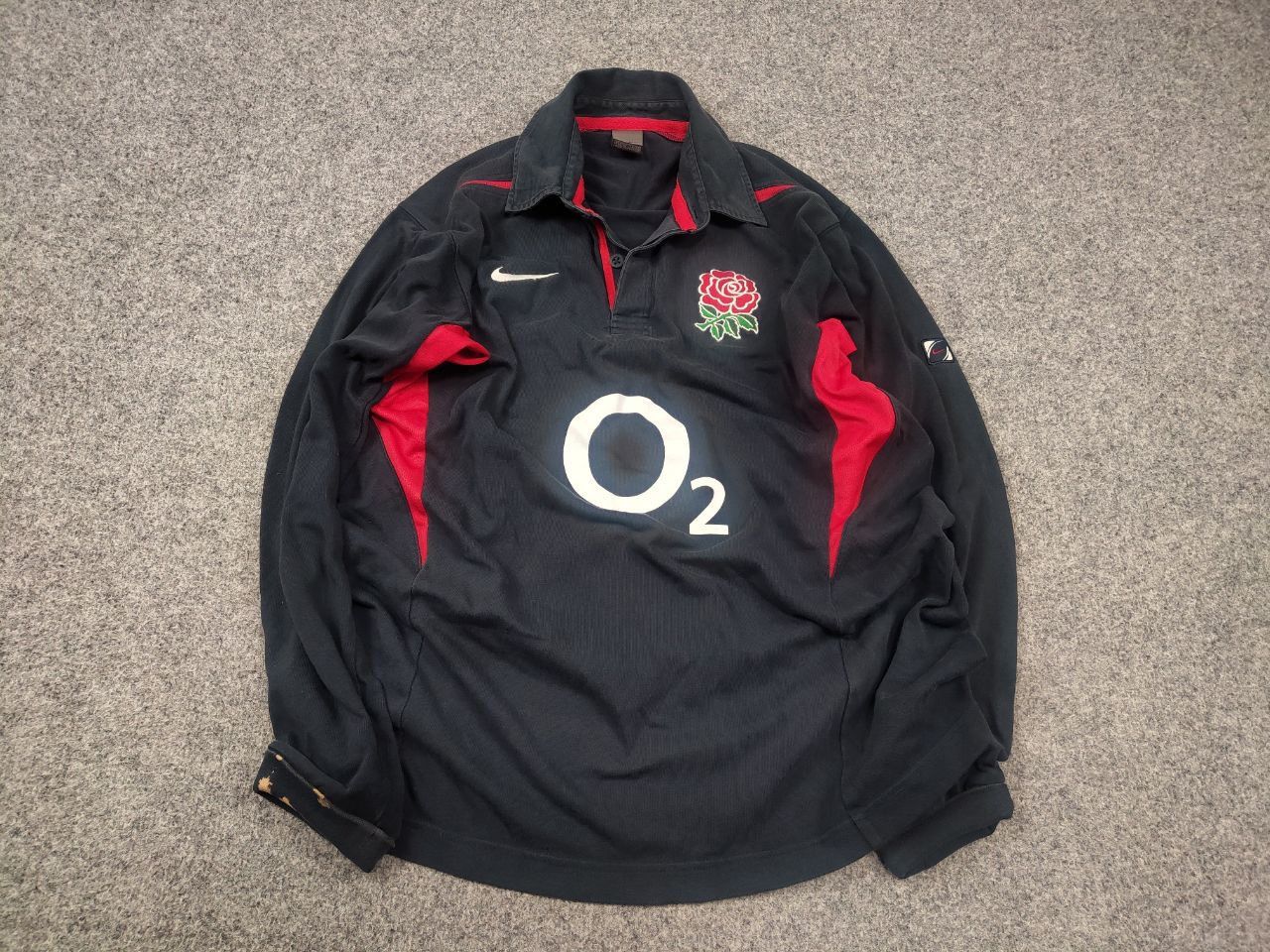 Nike Vintage Nike England Rugby League Jersey O2 Long Sleeve Size US XL / EU 56 / 4 - 2 Thumbnail