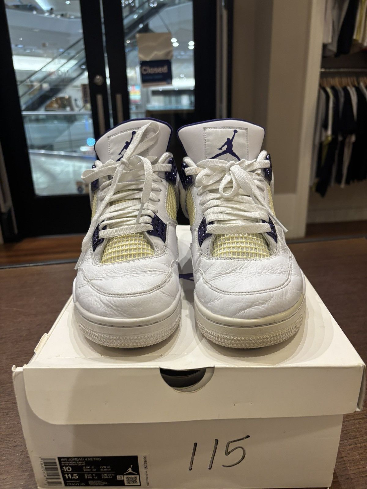 Jordan Brand Jordan 4 Retro “Metallic Purple” Size US 10 / EU 43 - 5 Thumbnail