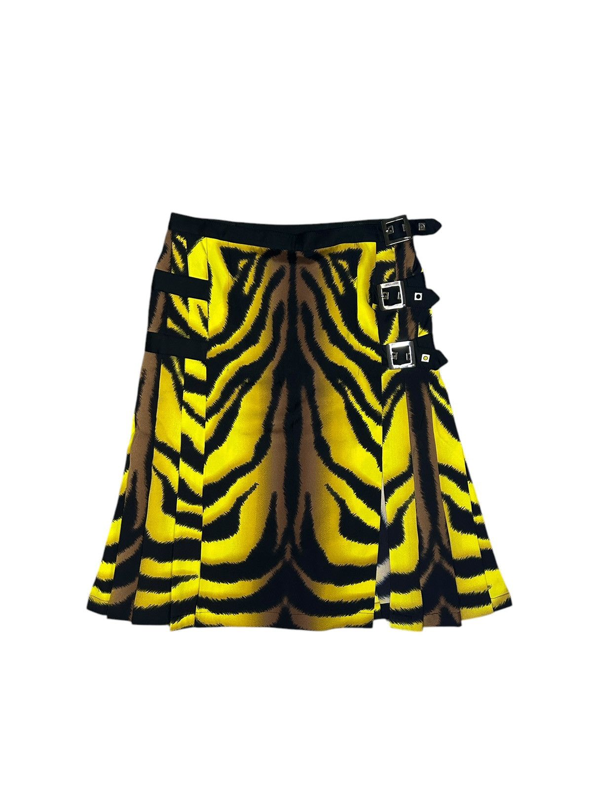 Versace F/W 04 Tiger Pleated Skirt Size 26" / US 2 / IT 38 - 2 Thumbnail