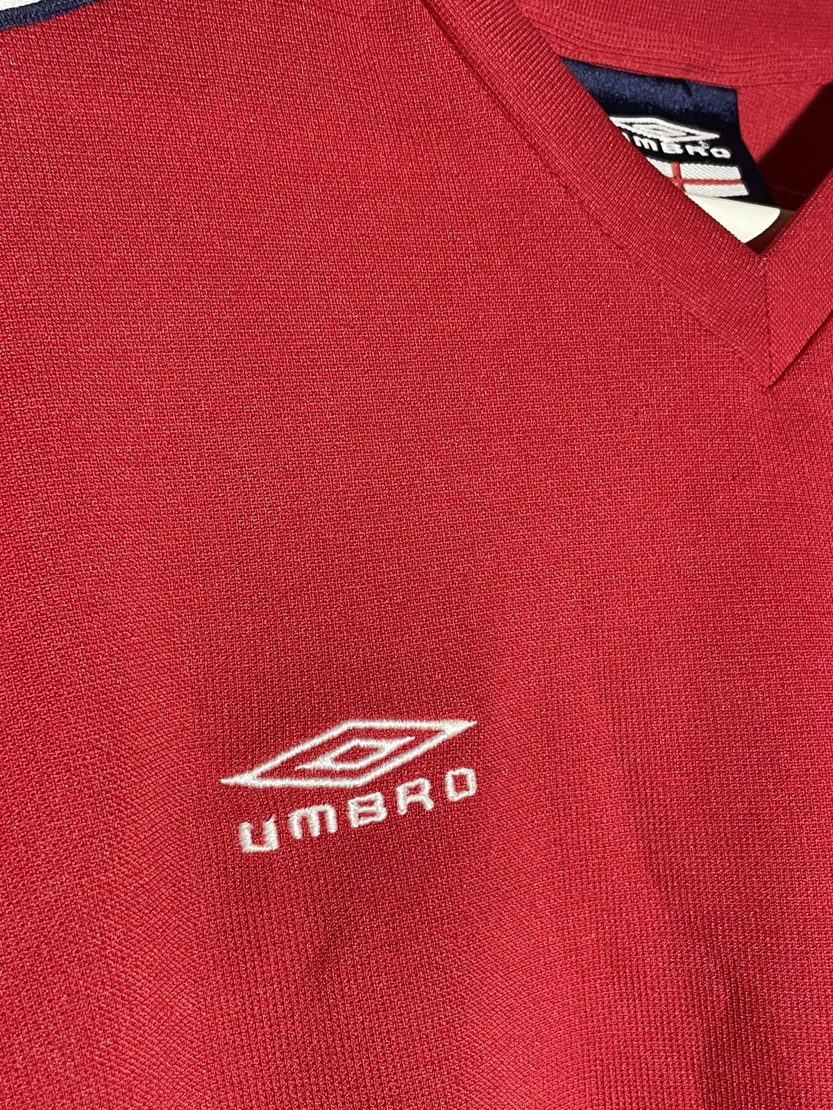 Umbro × Vintage National Team England Vintage Y2K Streetwear Football Shirt Size US XL / EU 56 / 4 - 5 Thumbnail