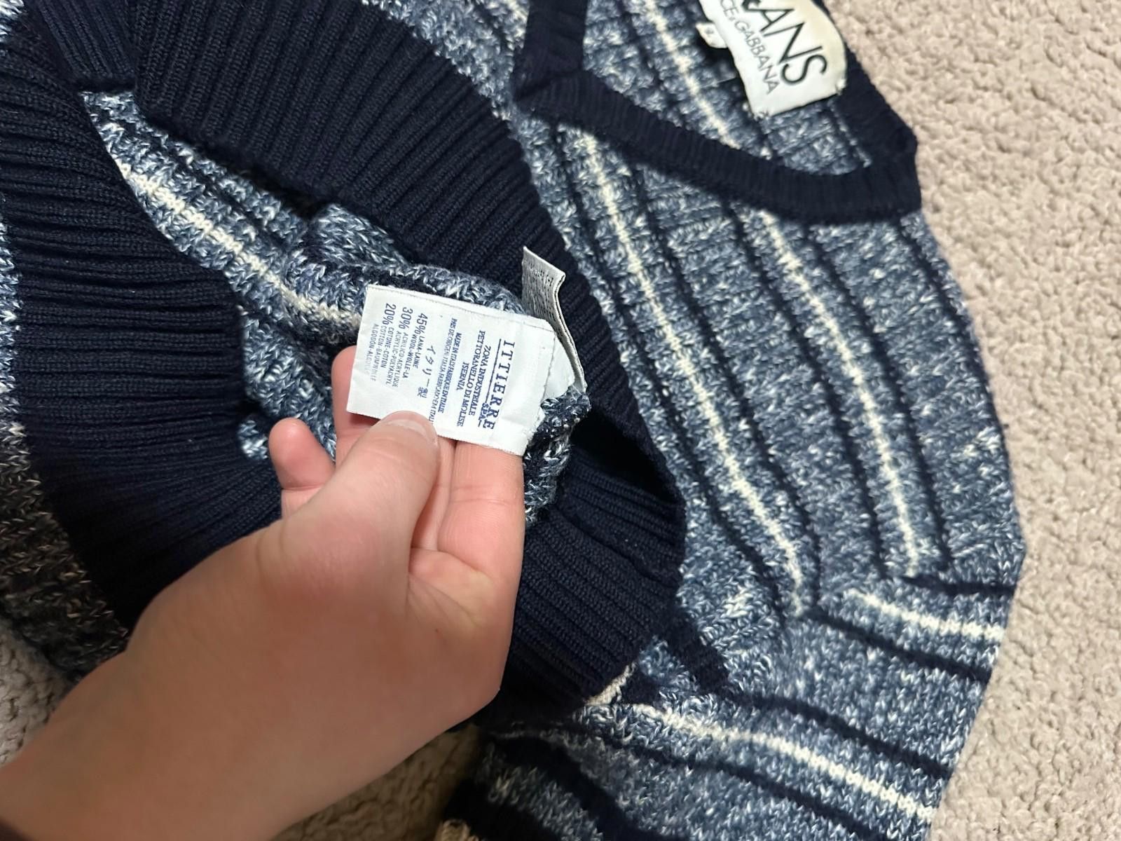 Dolce & Gabbana Womens Dolce&Gabbana Jeans Wool Sweater Sz L Size L / US 10 / IT 46 - 6 Thumbnail