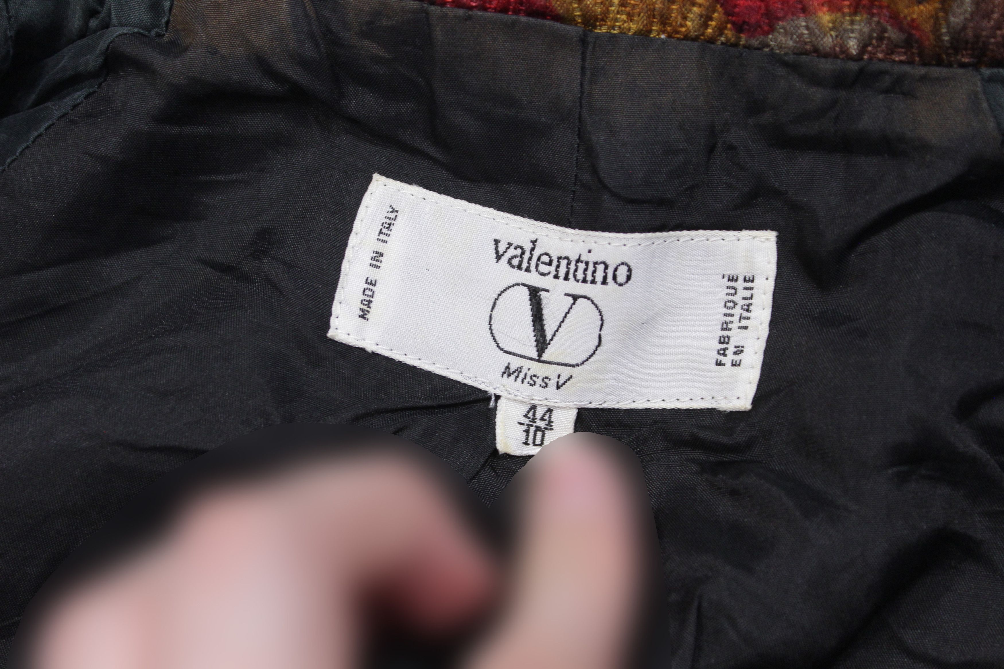 Valentino 90S Floral Pattern Blazer Vintage Size M / US 6-8 / IT 42-44 - 8 Thumbnail