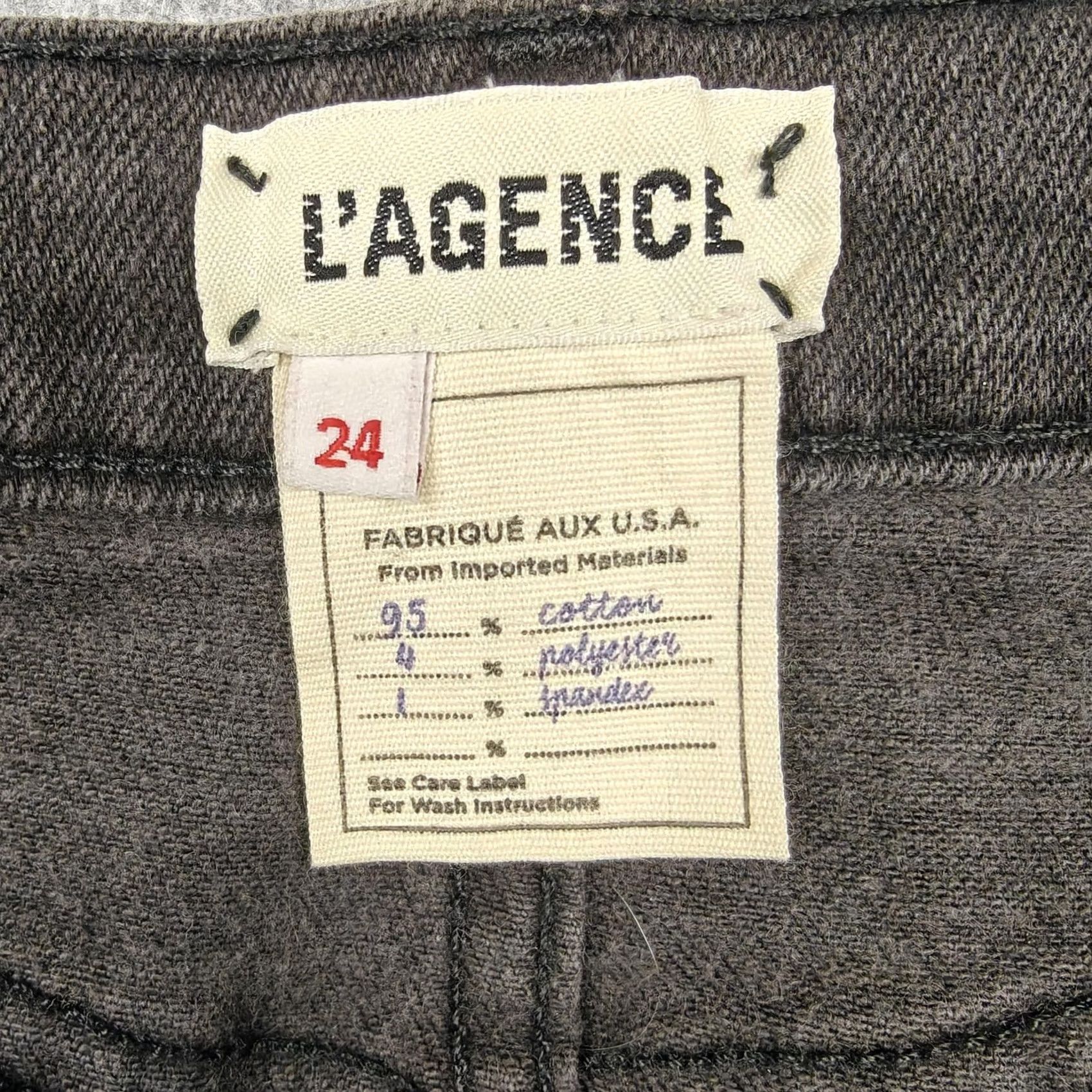 L'AGENCE L'Agence Shorts Womens 24 Gray High Rise Ryland Denim Cutoff Frayed Hem 5-Pocket Stretch Casual Summer Vintage No 8833 Mens Womens Boys Girls Size 42" / US 20 - 3 Thumbnail