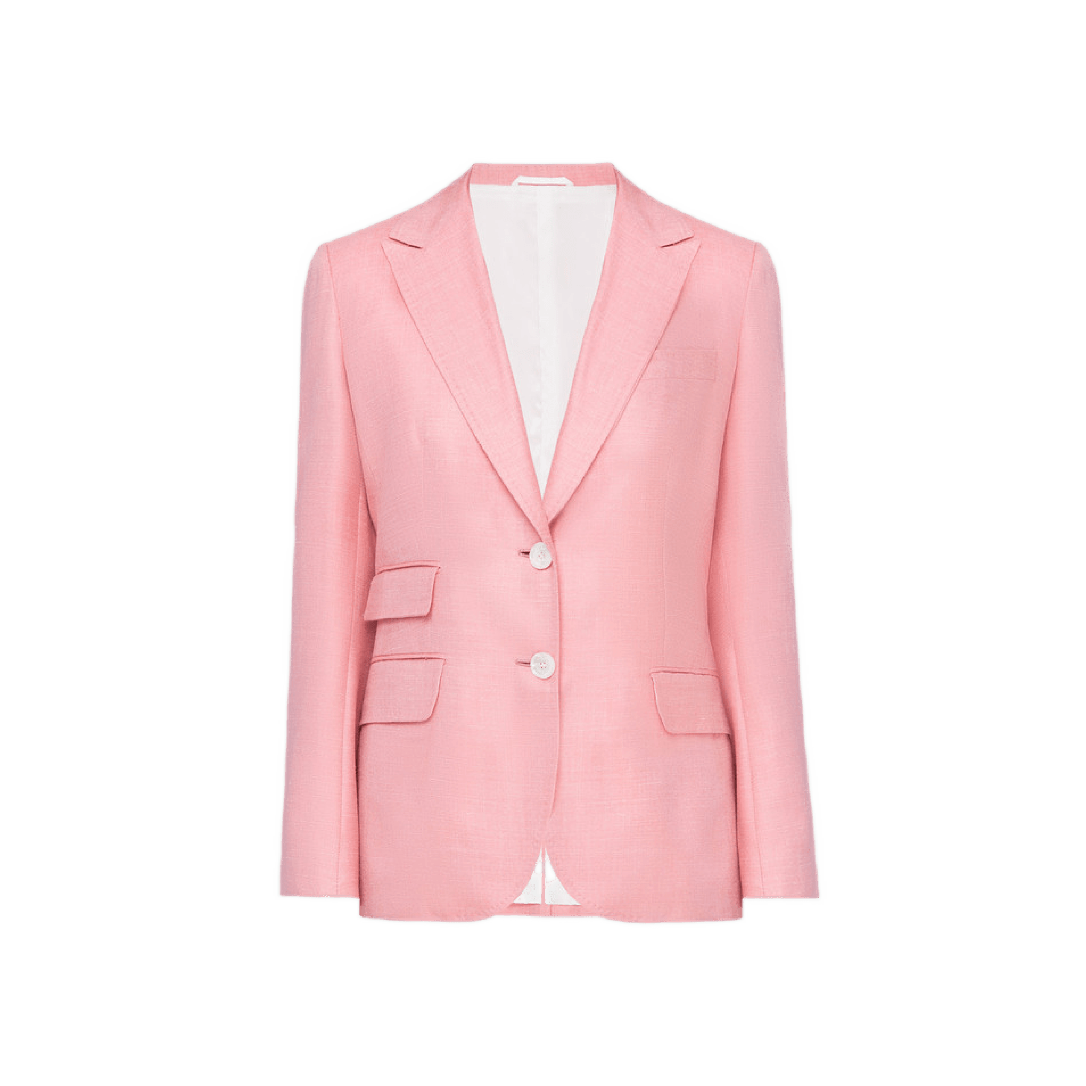 image of Kiton Pink Cashmere, Linen And Silk Jacket, Women's (Size Small)