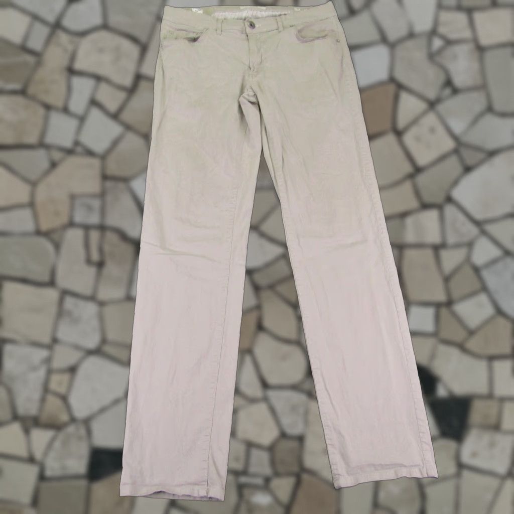BRAX Brax Pants Mens 33 Chino Straight Gray 33x31 Regular Casual Workwear Classic Slacks Flex Pockets Logo Buttons Zip Mens Size US 32 / EU 48 - 1 Thumbnail