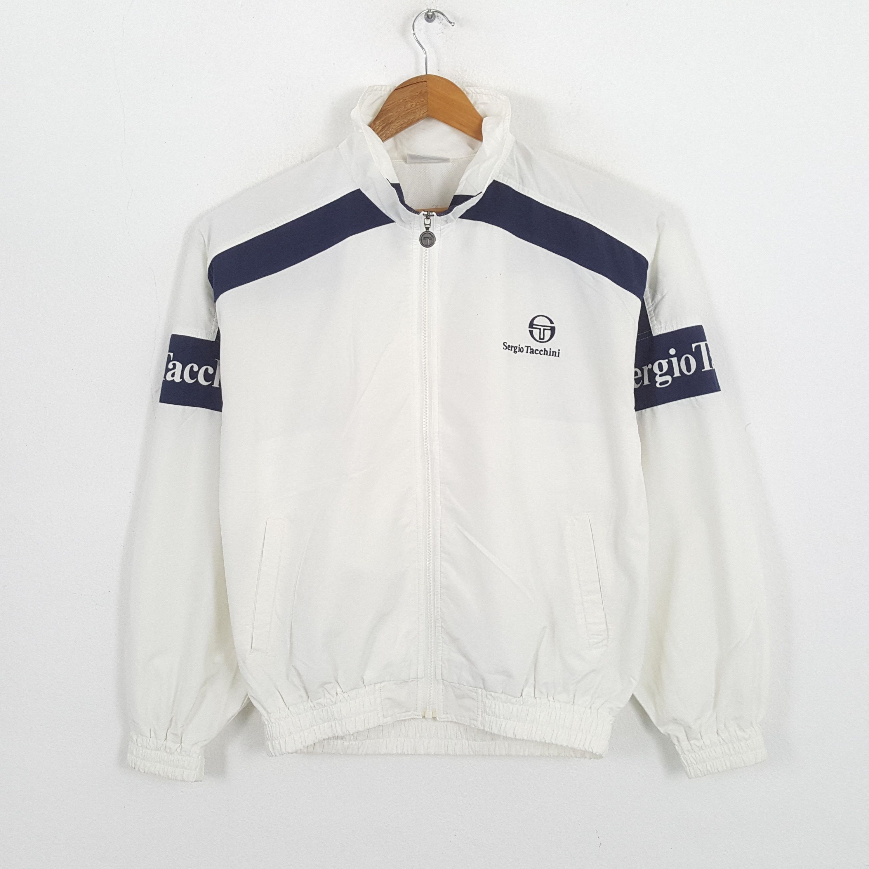 Japanese Brand × Sergio Tacchini × Vintage Vintage SERGIO TACHINI Sportswear Style Windbreaker Jacket Size US XL / EU 56 / 4 - 1 Thumbnail