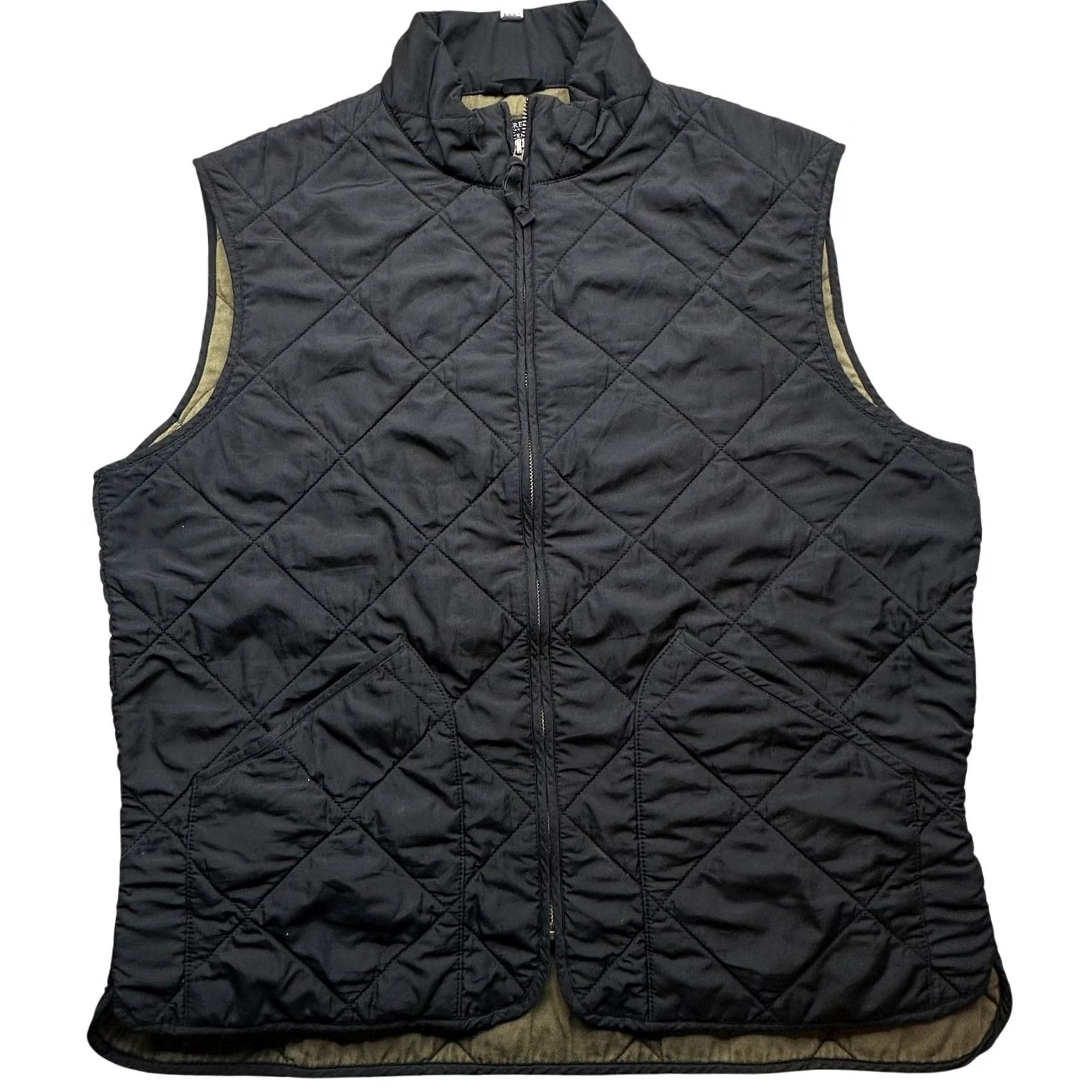 J.Crew J.CREW Walker Vest Quilted Full Zip Mens Large Navy Blue Black Green 47752 Size US L / EU 52-54 / 3 - 2 Thumbnail