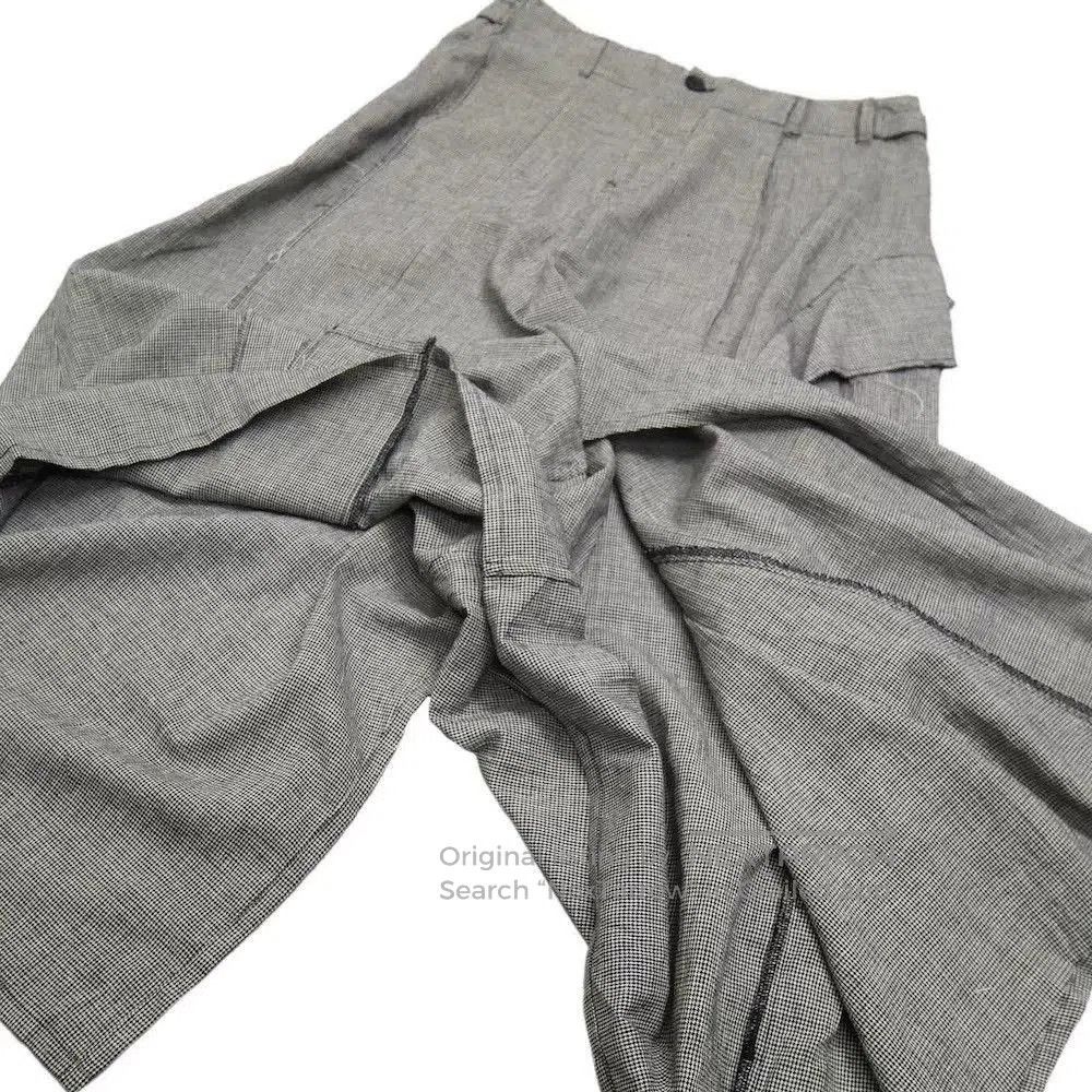 Yohji Yamamoto Yohji Yamamoto NOIR Houndstooth Skirt Pants. Size 28" / US 6 / IT 42 - 4 Thumbnail