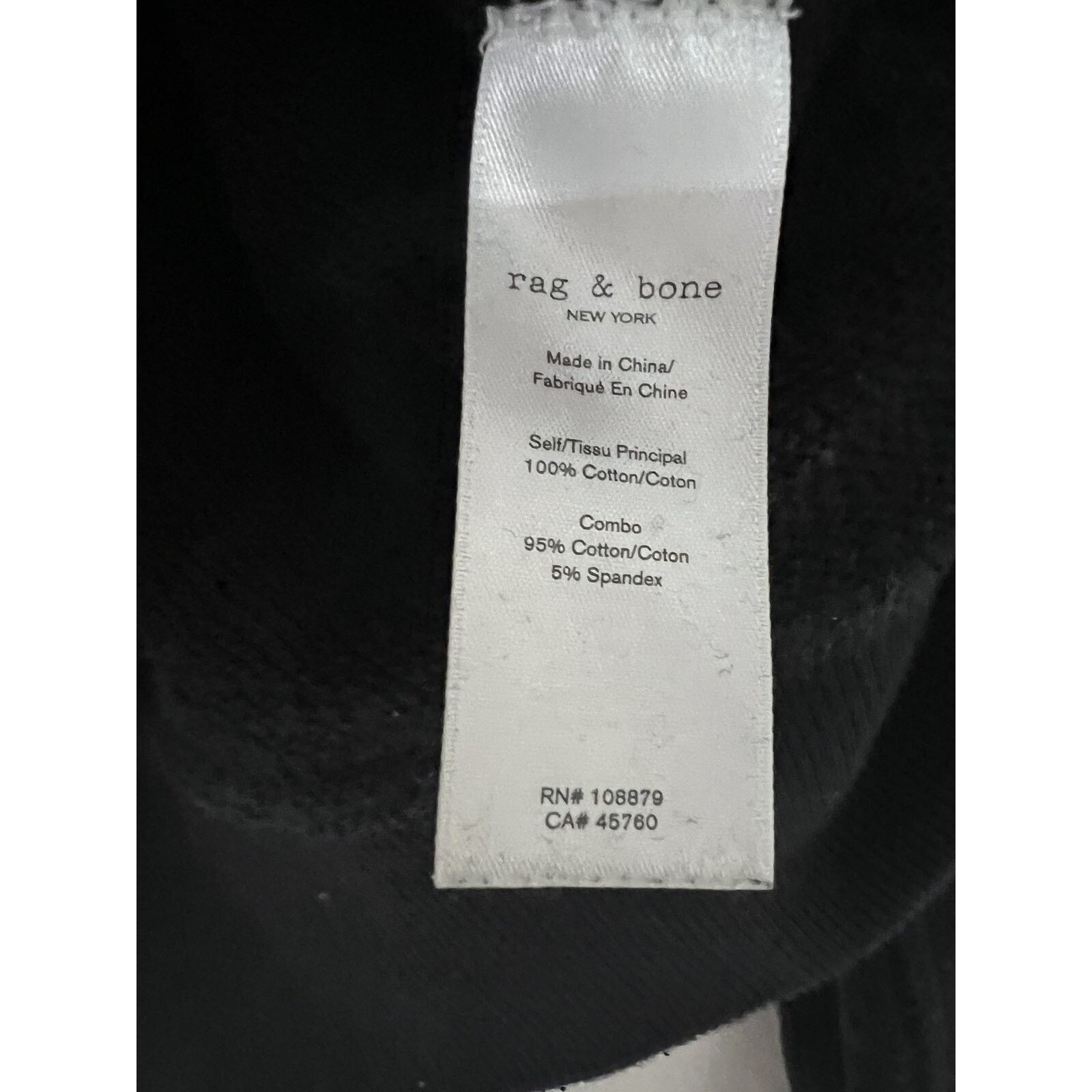 Rag & Bone RAG & BONE FRENCH TERRY SWEATSHIRT cotton Pet SA001360 Size S / US 4 / IT 40 - 8 Thumbnail