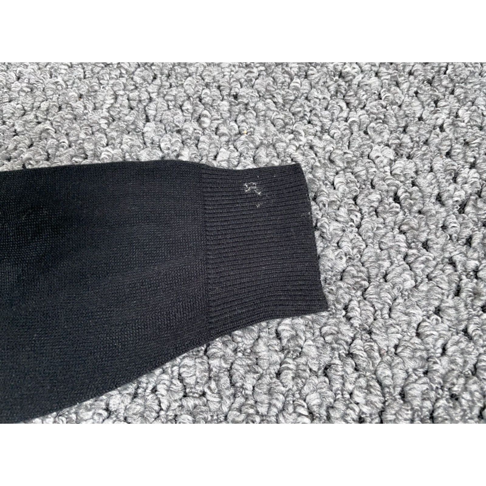 Vintage Vintage Men's Sweater 1/4 Zip Black Brown Check Pattern Wool Knit Large Fall Winter Retro 90s Size US L / EU 52-54 / 3 - 4 Thumbnail