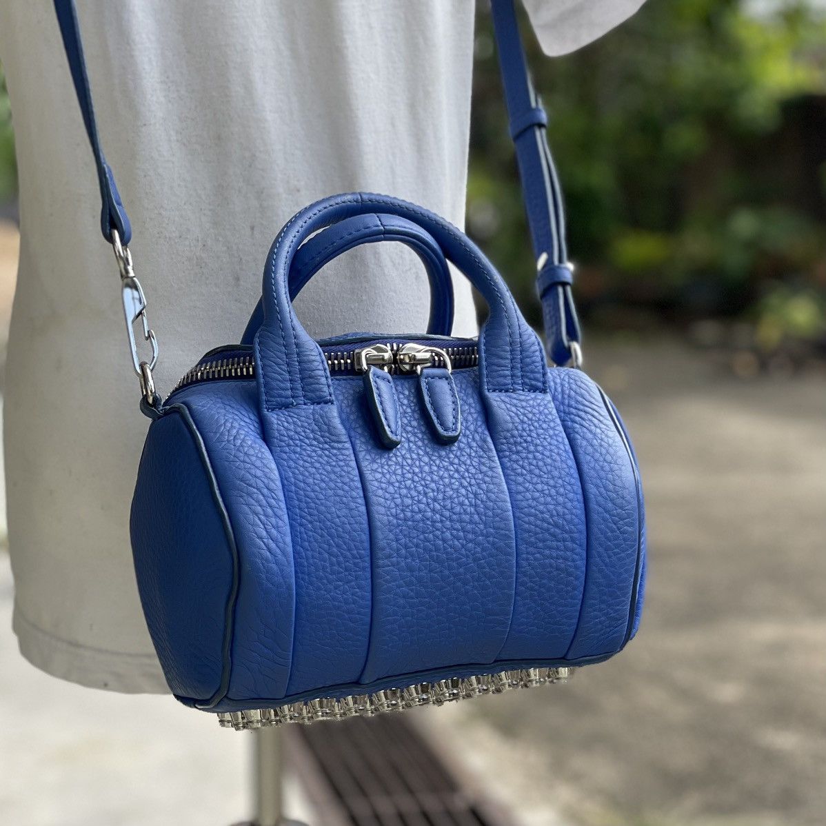 Alexander Wang Alexander Wang Blue Calf Leather Rockie Bag Size ONE SIZE - 2 Thumbnail