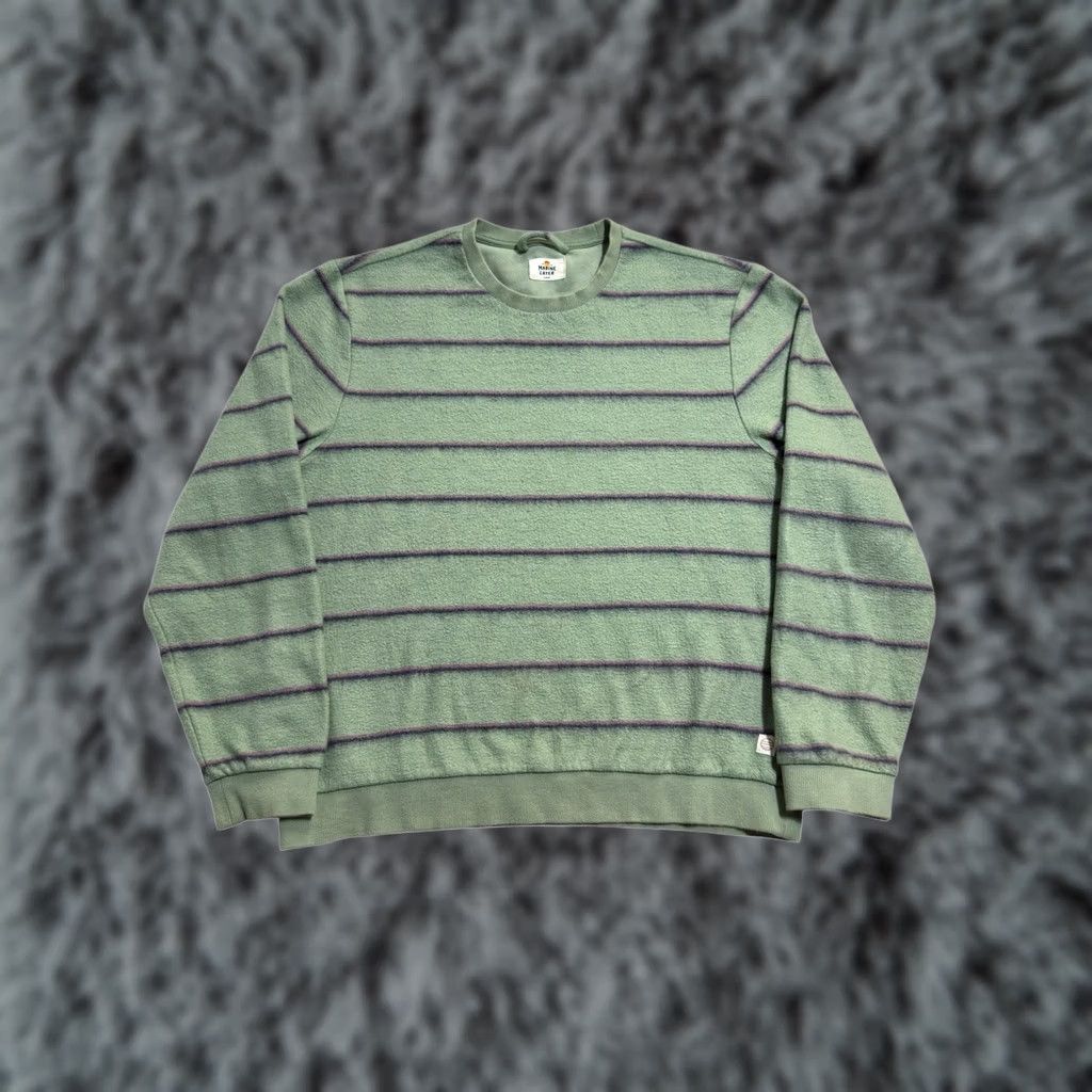 Marine Layer Marine Layer Men’s Sweater Green Purple Navy Stripes L Size US L / EU 52-54 / 3 - 1 Thumbnail
