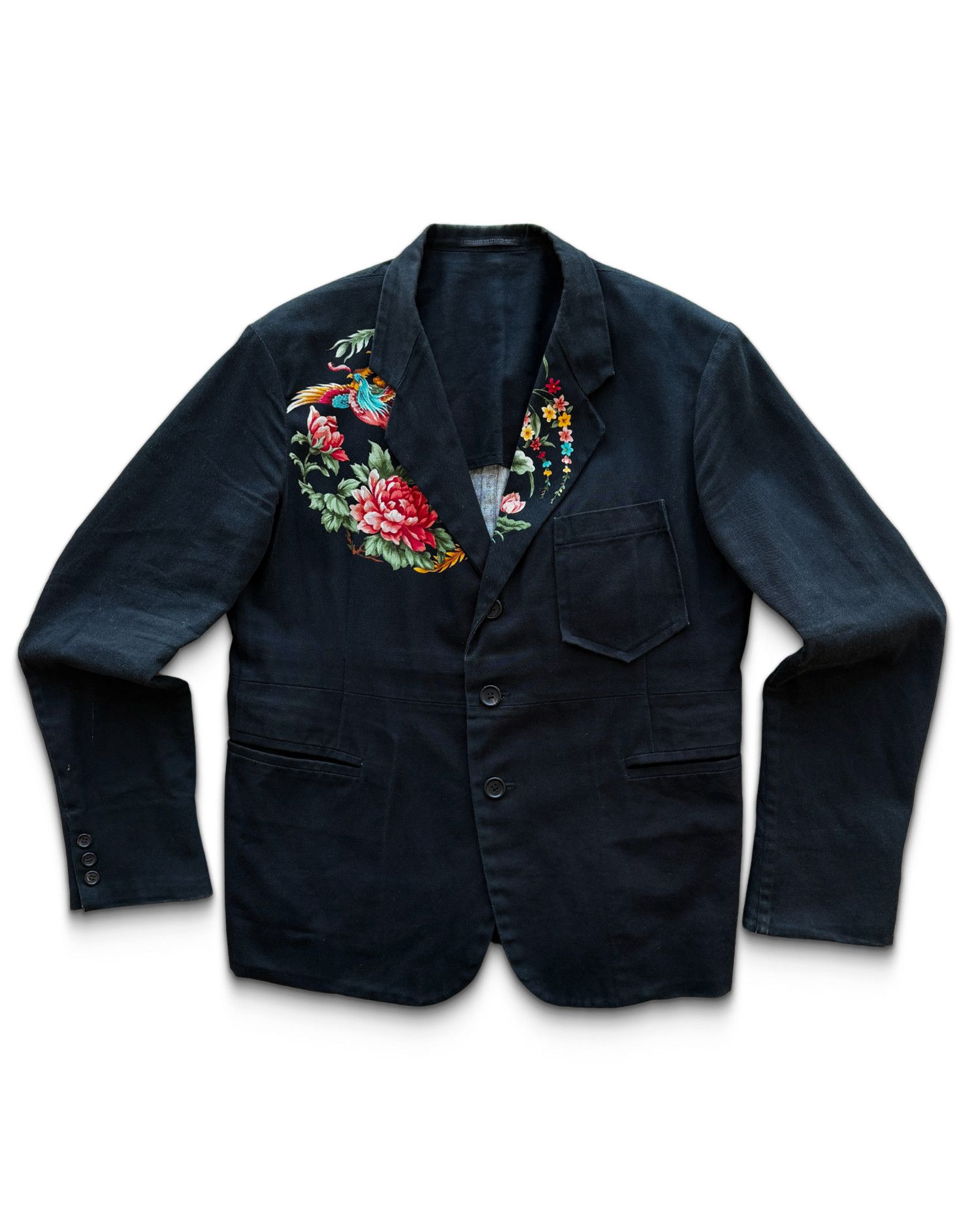 Yohji Yamamoto Pour Homme AW96 Runway Floral Blazer Size 50R - 2 Thumbnail
