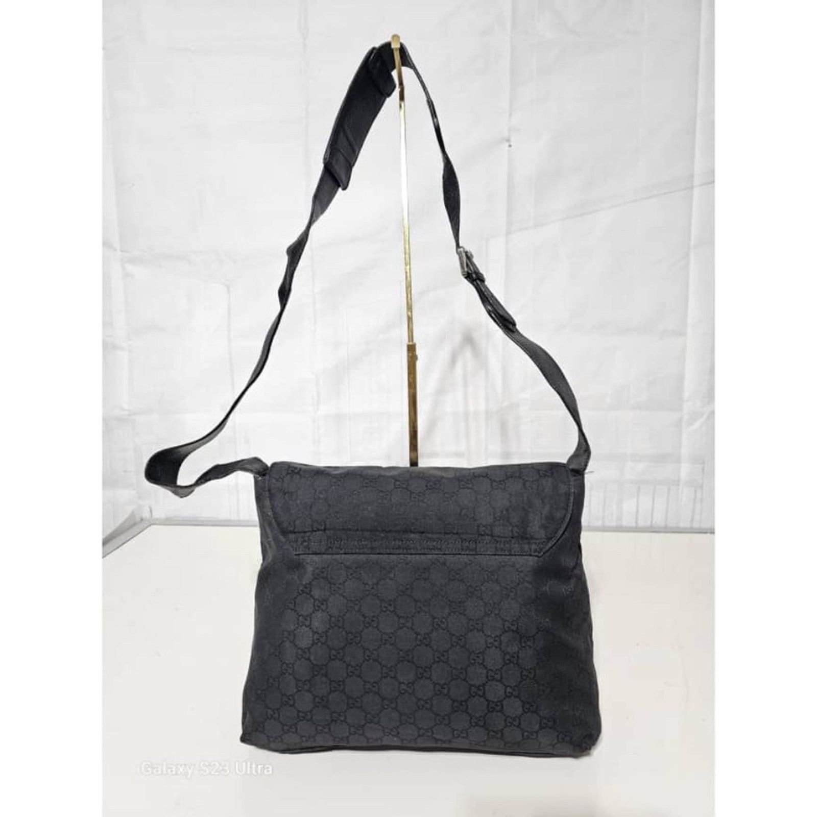 Gucci Authentic Gucci GG Nylon Messenger Bag Black Size ONE SIZE - 4 Thumbnail