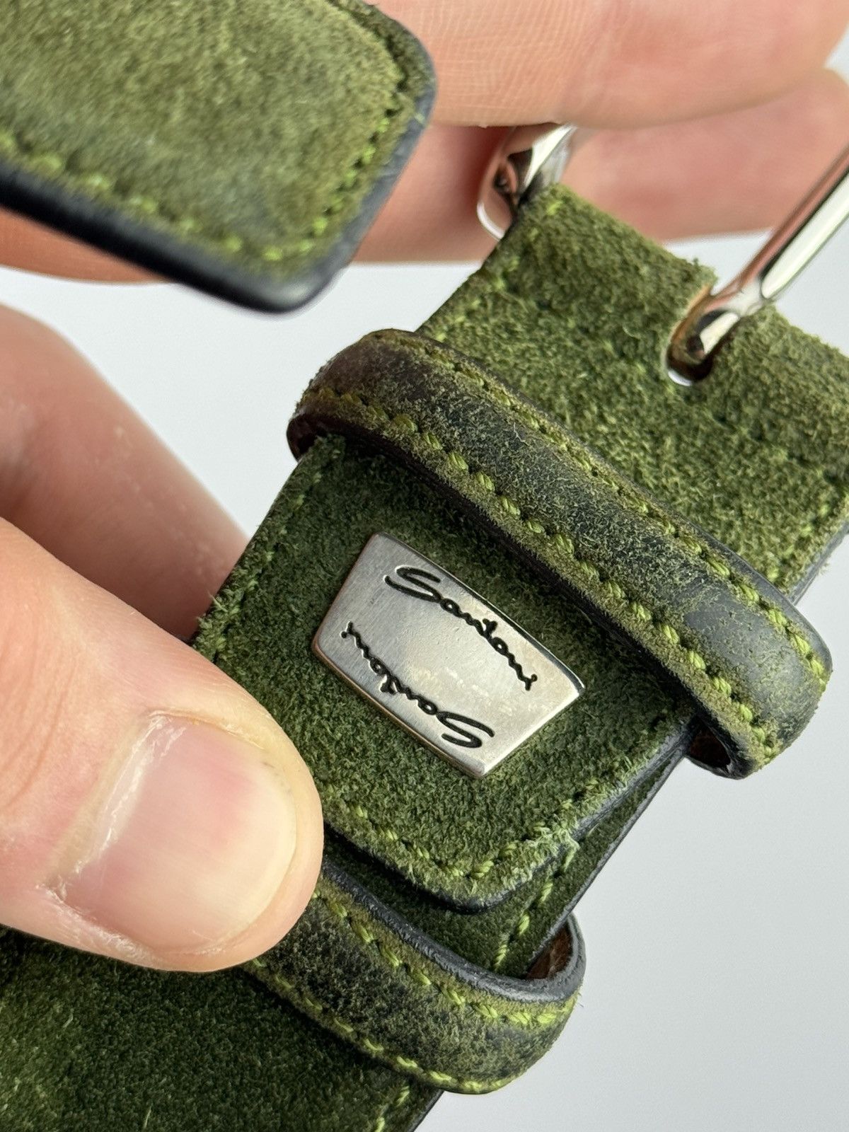 Santoni Santoni Leather Belt Size ONE SIZE - 2 Thumbnail