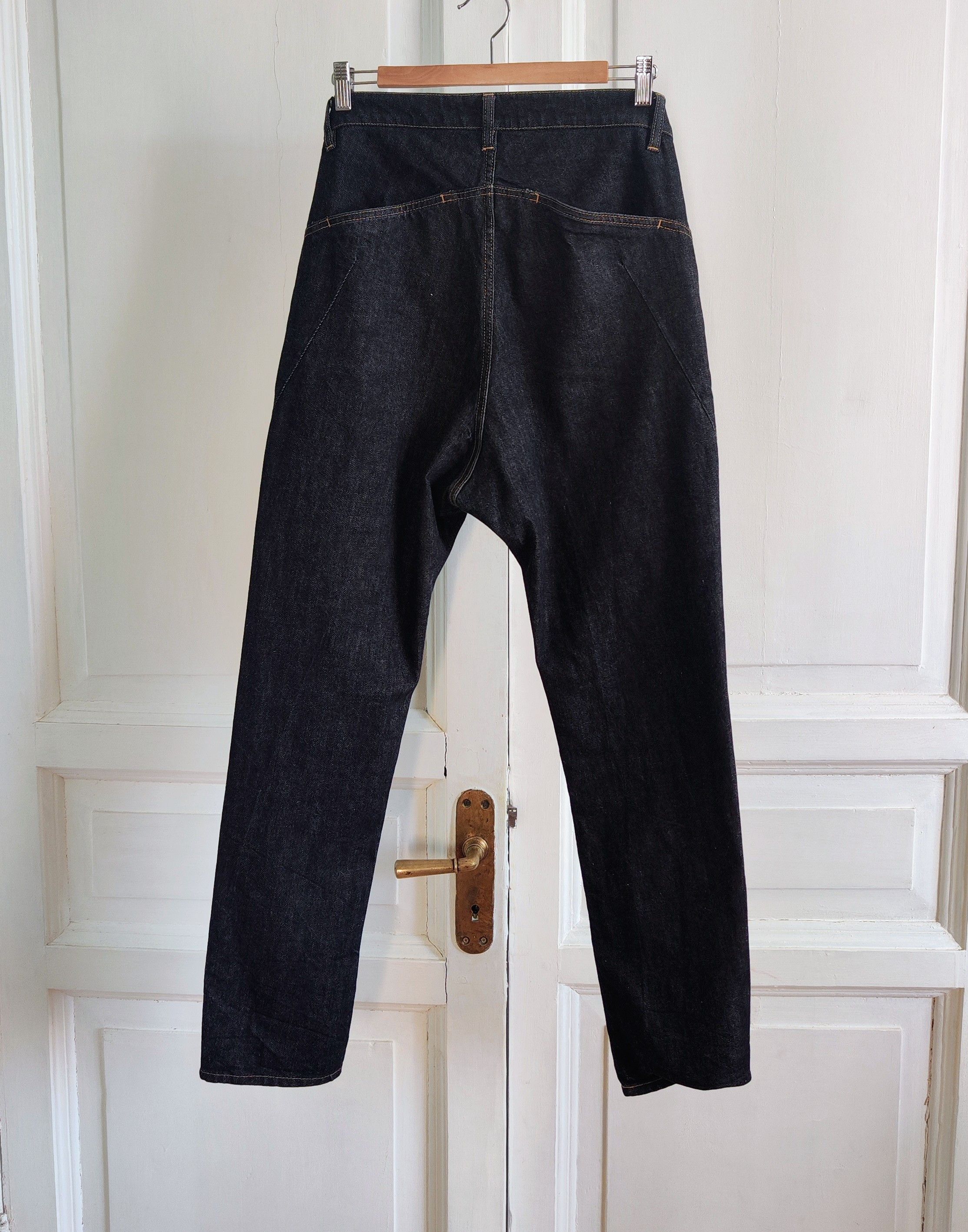 Kazuyuki Kumagai Attachment KP22 front zip denim pants.Like Yohji Yamamoto or Julius Size US 32 / EU 48 - 5 Thumbnail