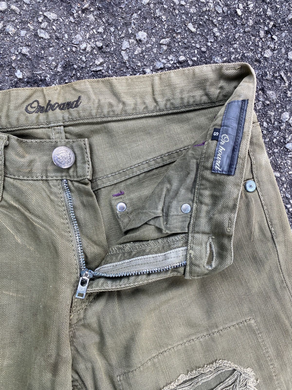 Japanese Brand Japanese Brand On Board Distressed Flare Denim Size US 31 - 16 Thumbnail