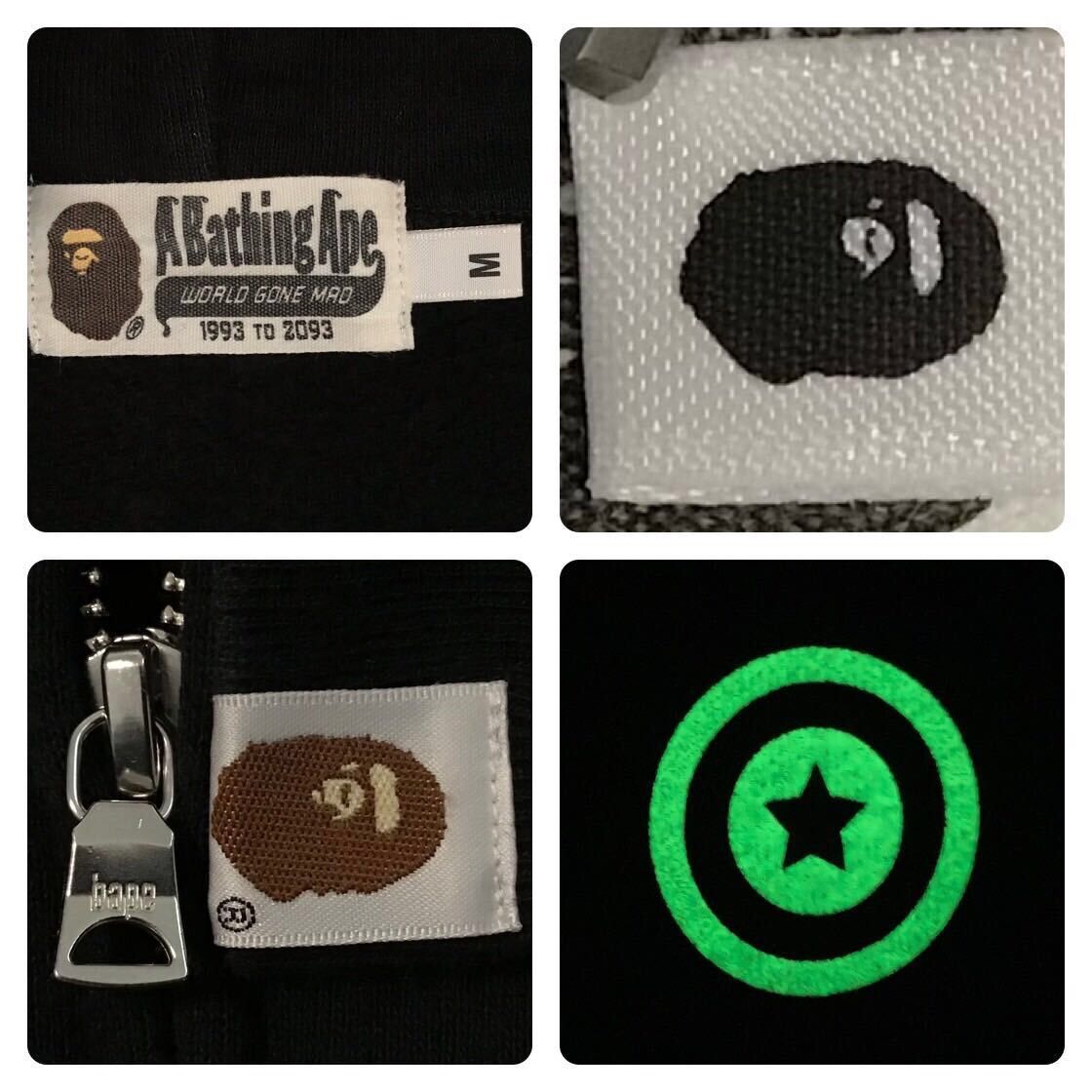 Bape 💫Glow in the dark💫 BAPE City camo shark full zip hoodie APE Size US M / EU 48-50 / 2 - 8 Thumbnail