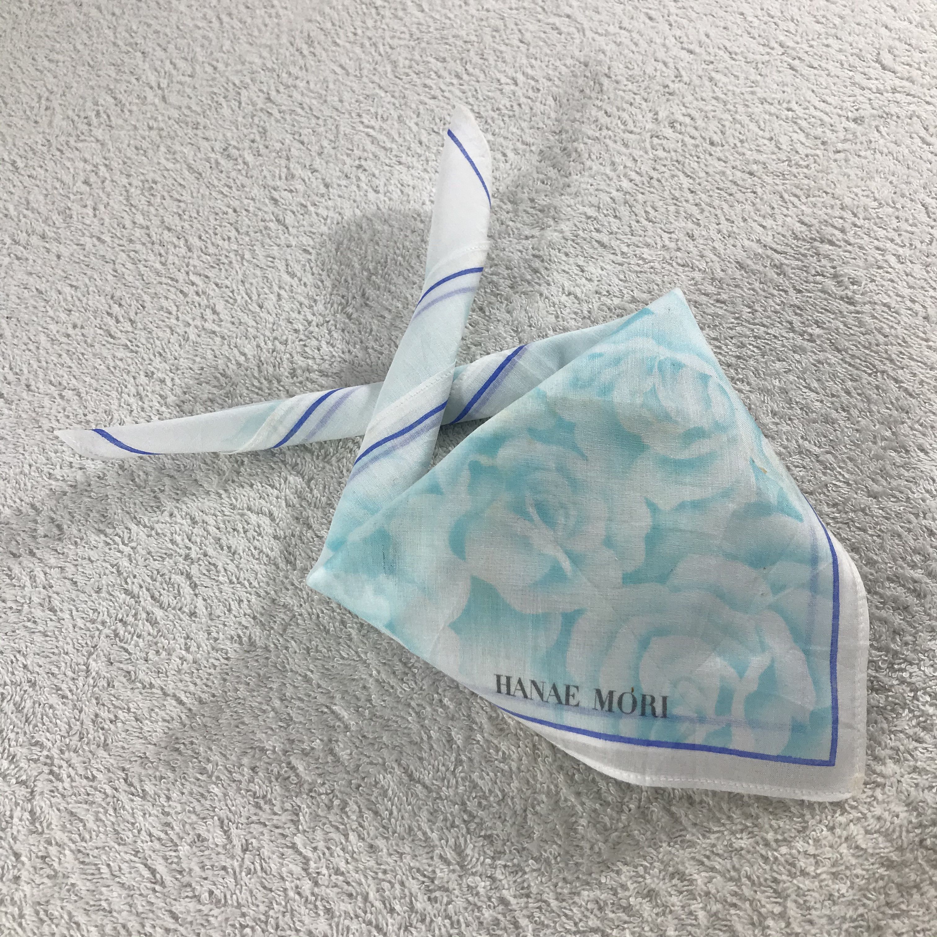Hanae Mori × Vintage Hanae Mori Bandana / Handkerchief / Neckerchief - S144 Size ONE SIZE - 4 Thumbnail