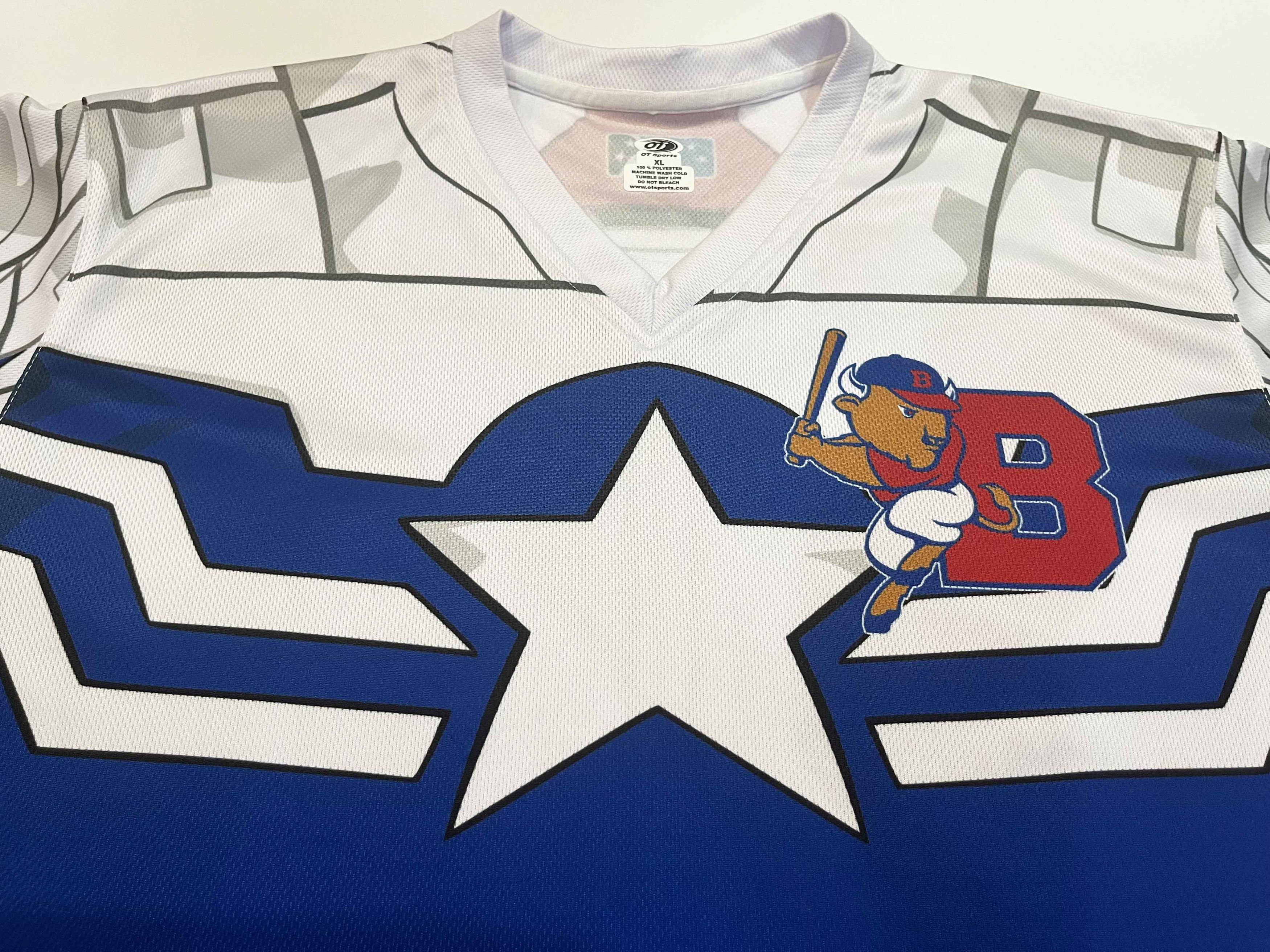 Vintage OT Sports MiLB Buffalo Bisons Marvel Baseball Jersey Size US XL / EU 56 / 4 - 2 Thumbnail