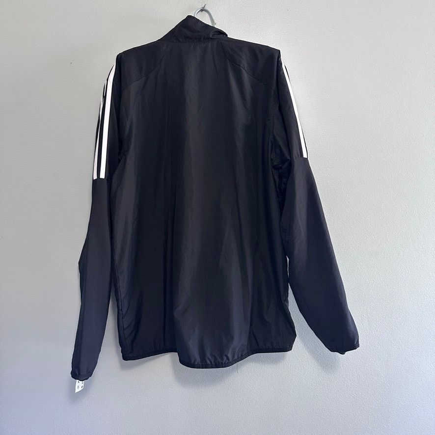 Adidas Adidas black classic three stripe windbreaker jacket size M Size US M / EU 48-50 / 2 - 3 Thumbnail