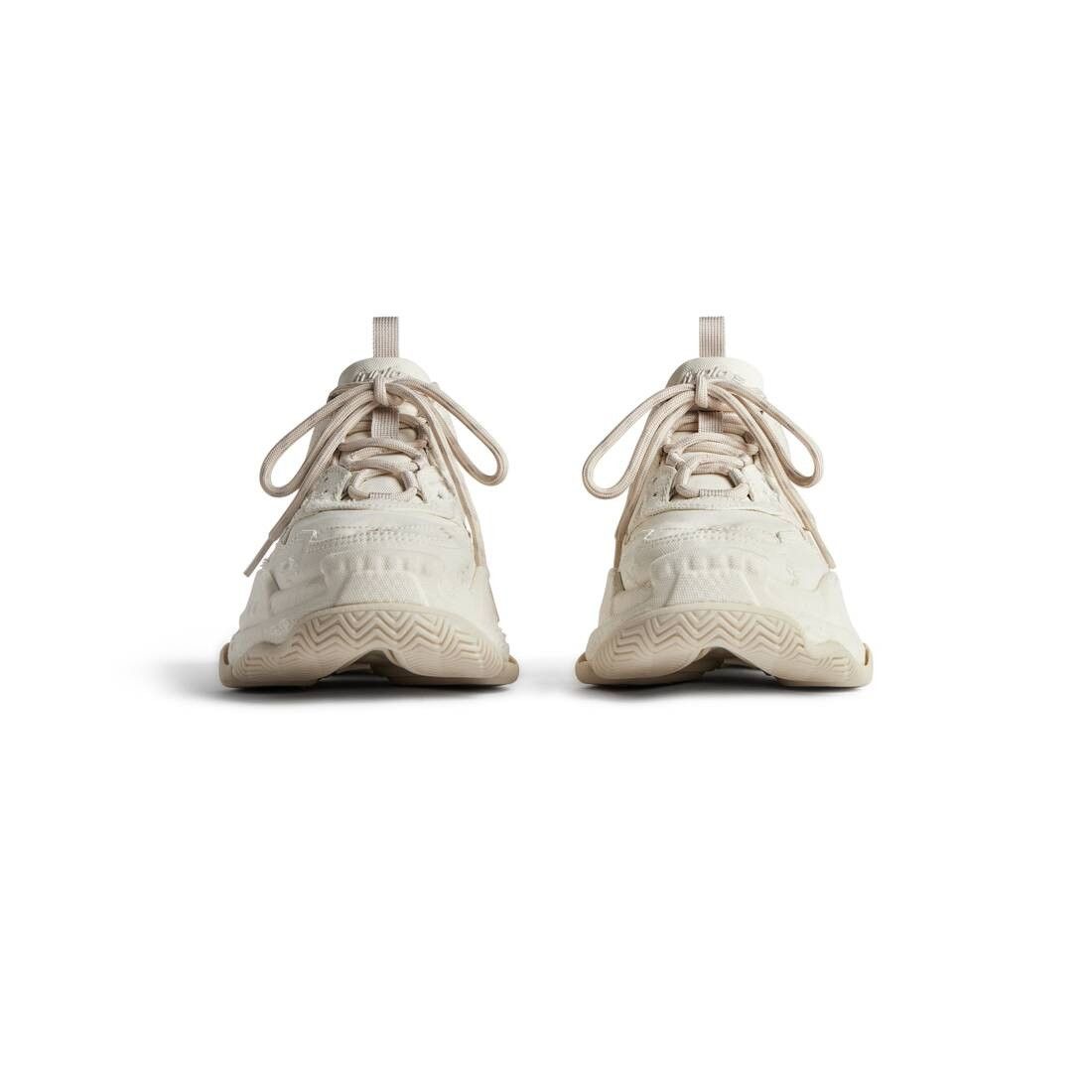 Balenciaga o1w1db10625 Triple S Sneakers in Beige Size US 8 / IT 38 - 3 Thumbnail