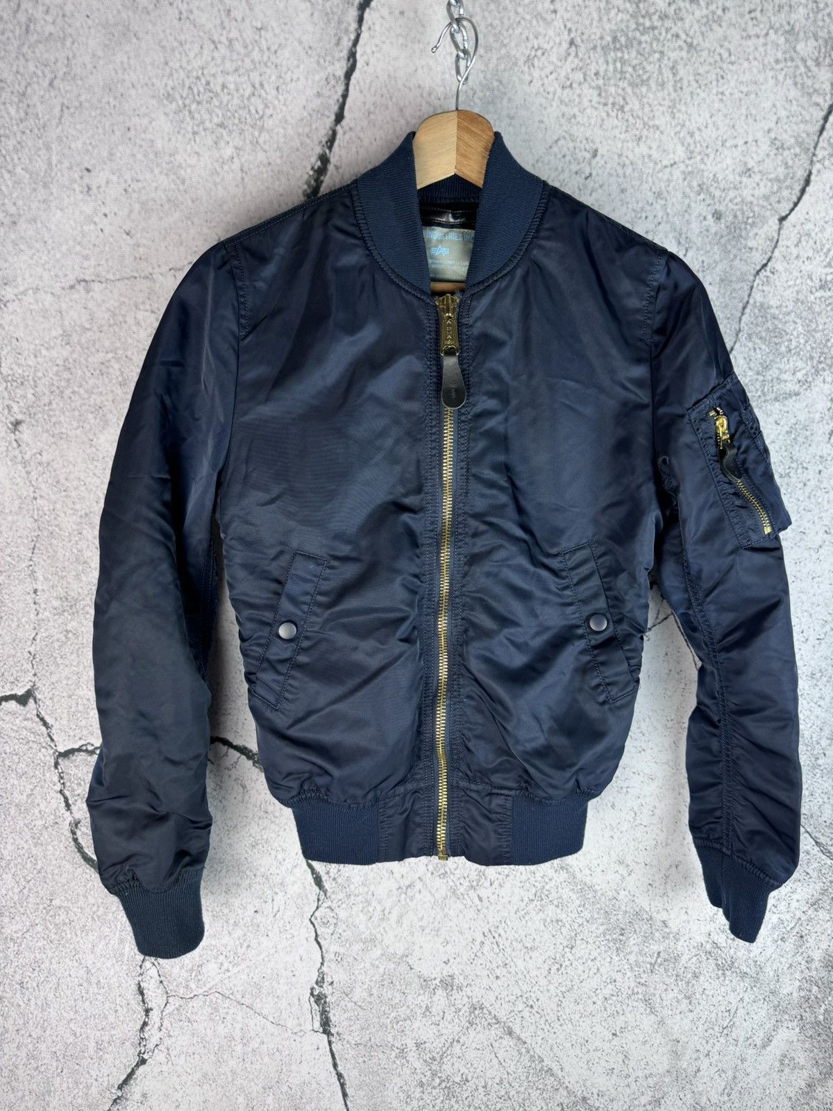 Alpha Industries Alpha Industries Blue Bomber Jacket Women's Size XS Size XS / US 0-2 / IT 36-38 - 1 Thumbnail