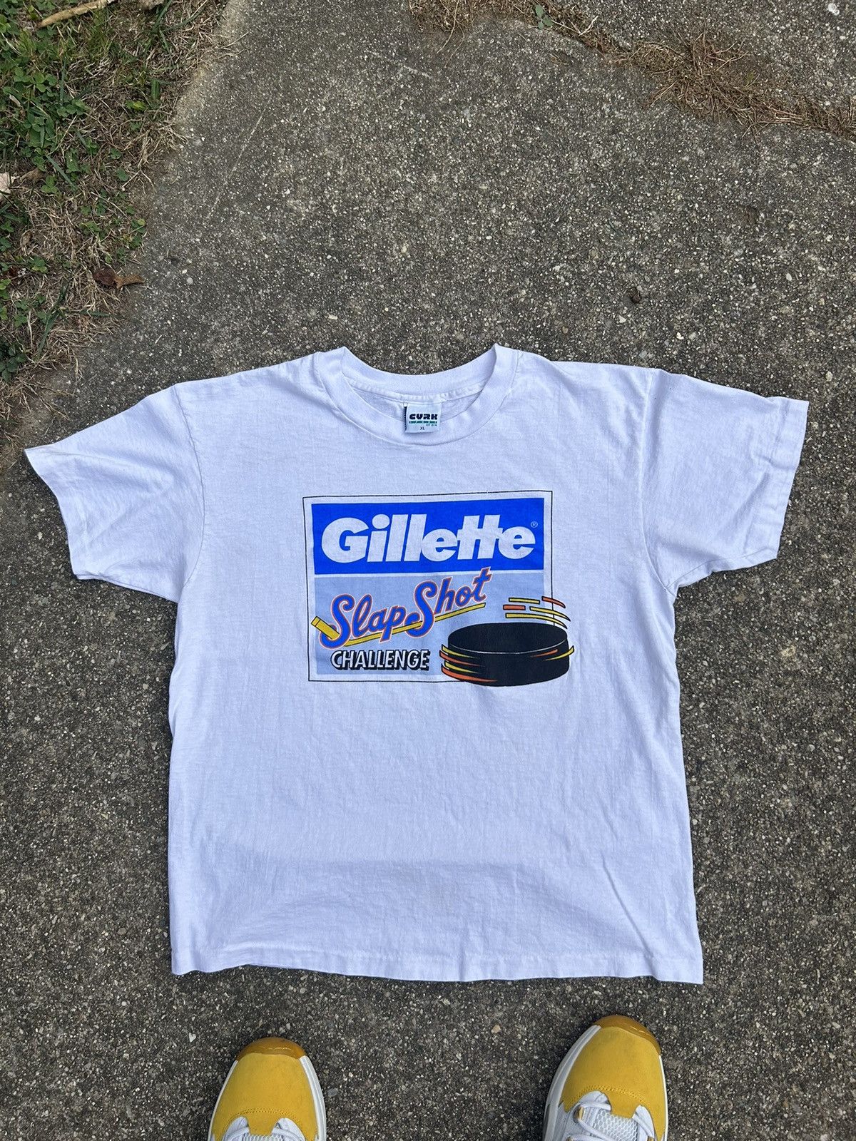 NHL × Starter × Vintage Vintage 90s Gillette Slap Shot Challenge 