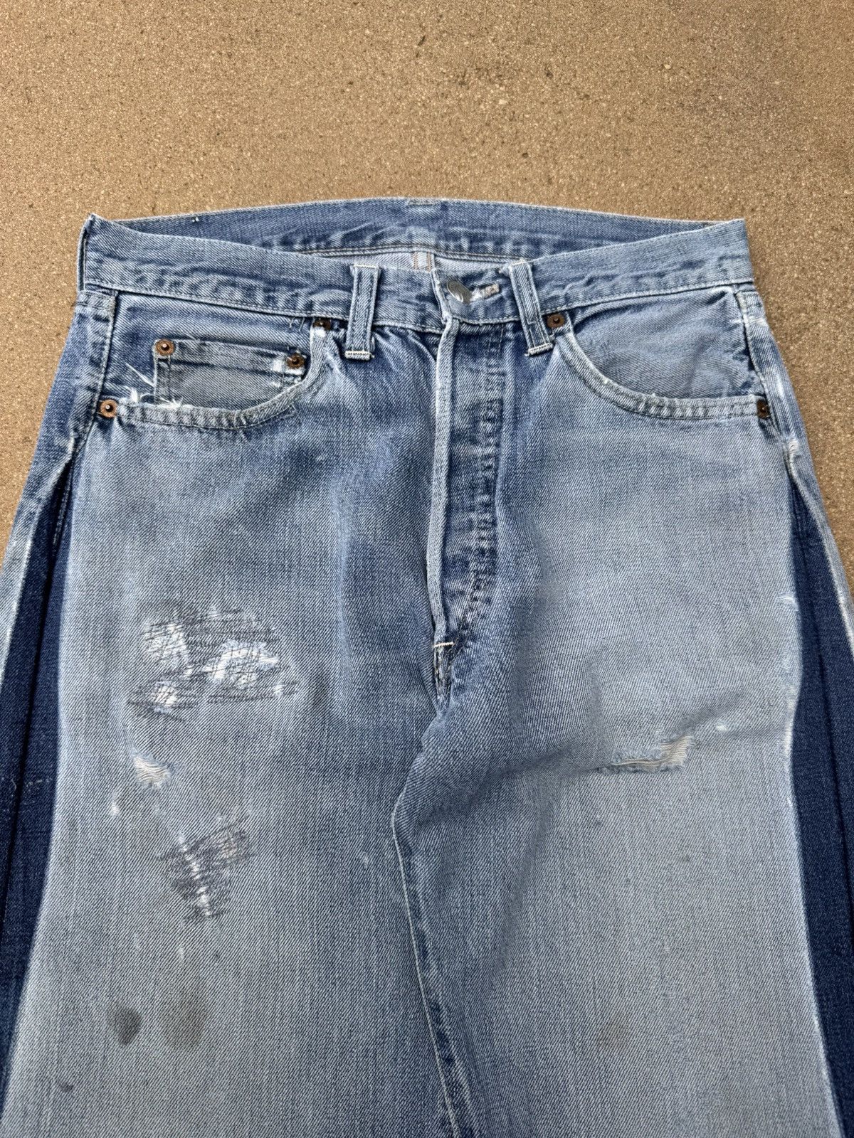 Levi's × Vintage Vtg 70’s Levis 501xx Redline Selvedge Distressed Jeans 29x28 Size US 29 - 3 Thumbnail