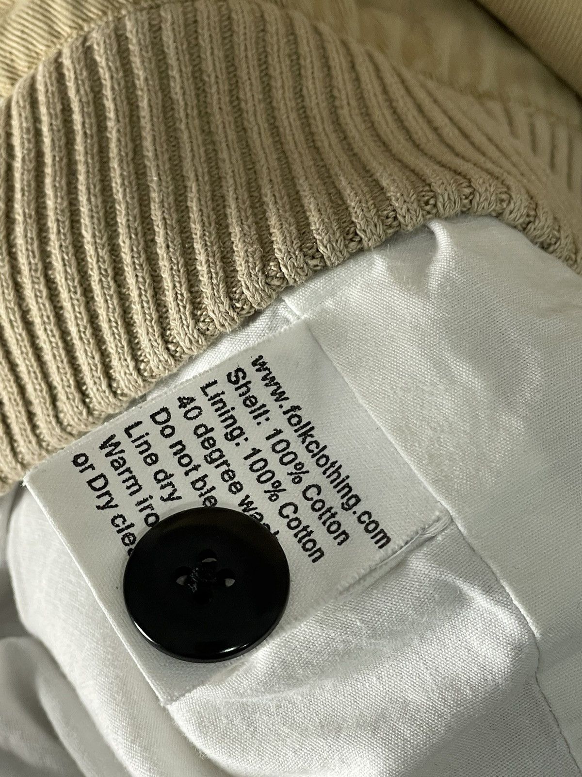 Folk × Japanese Brand Folk Japanese Materials Made Cotton Heavy Avant Garde Jacket Size US XL / EU 56 / 4 - 11 Thumbnail