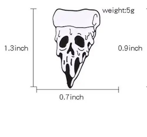 Jewelry Skull Skeleton Pin Size ONE SIZE - 4 Thumbnail
