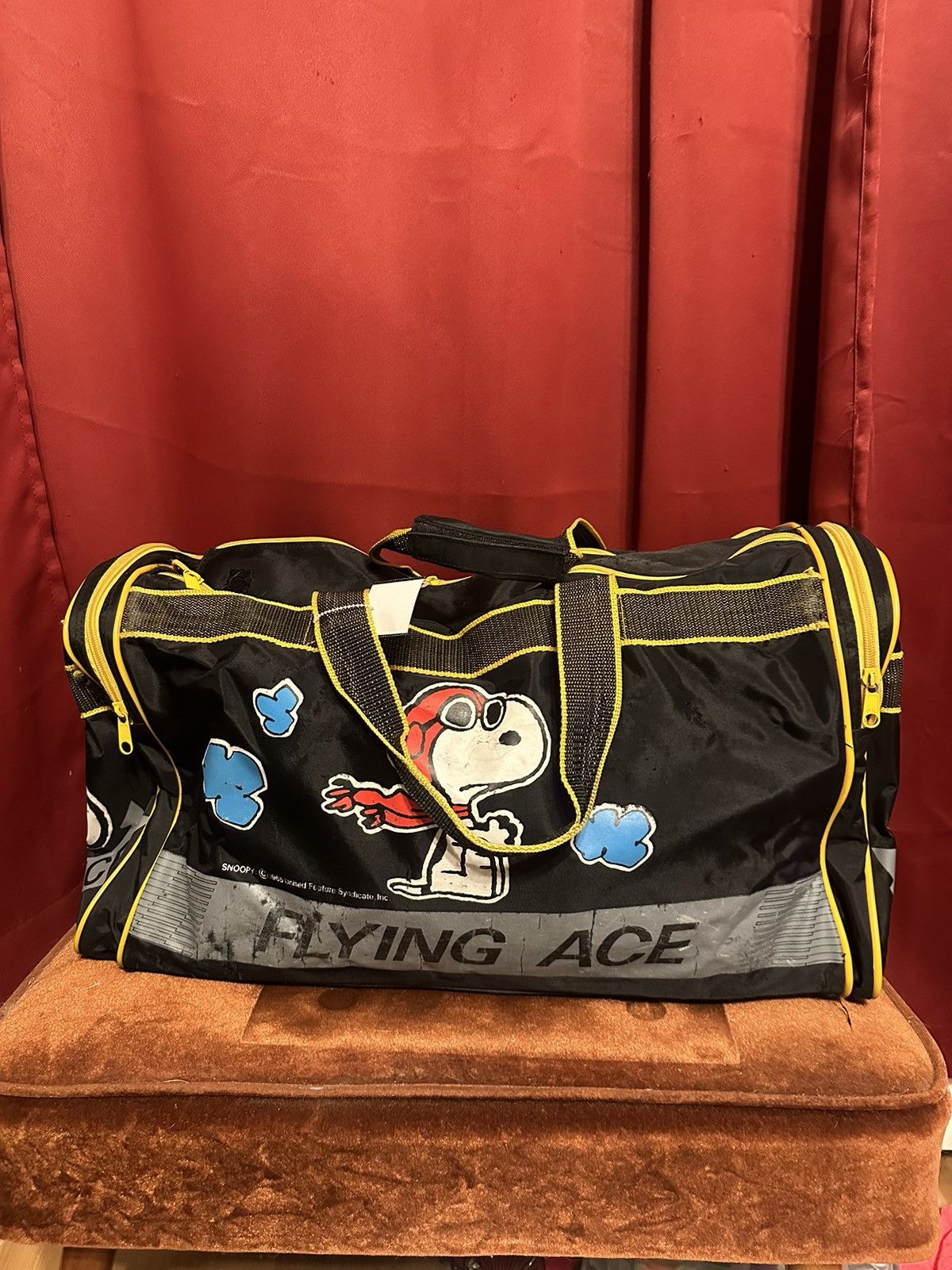 Vintage Vintage Flying Ace Duffle Bag Snoopy Peanuts Comic Grail Size ONE SIZE - 3 Thumbnail
