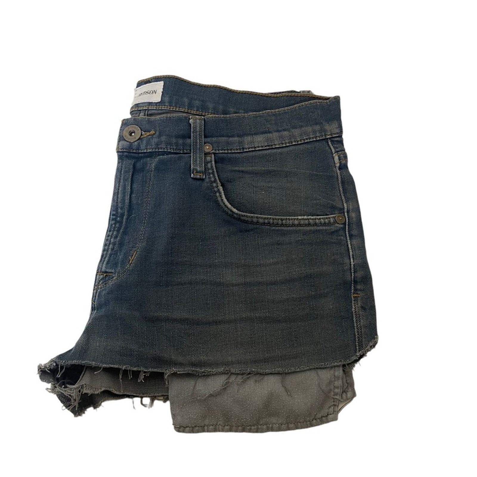 Hudson Hudson Blake Slim Straight Medium Wash Blue Denim Short 32 Size 32" / US 10 / IT 46 - 2 Thumbnail