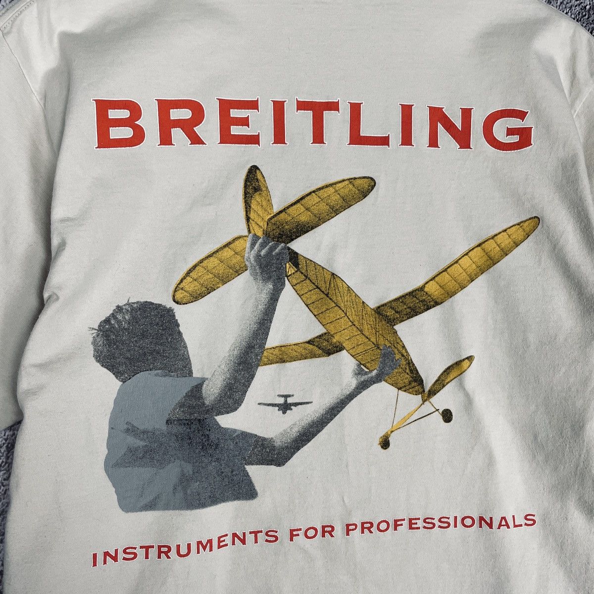 Jerzees × Vintage Vintage Breitling Jerzees 100 Years Of Flight Tee Size US M / EU 48-50 / 2 - 11 Thumbnail