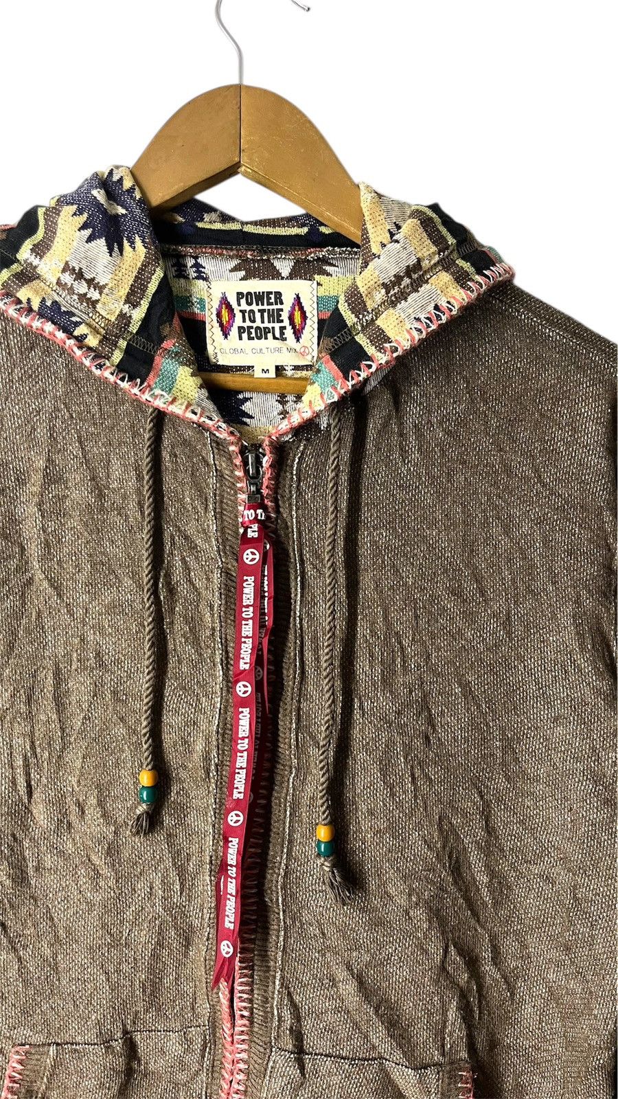 Vintage GLOBAL CULTURE POWER TO THE PEOPLE Size US M / EU 48-50 / 2 - 5 Thumbnail