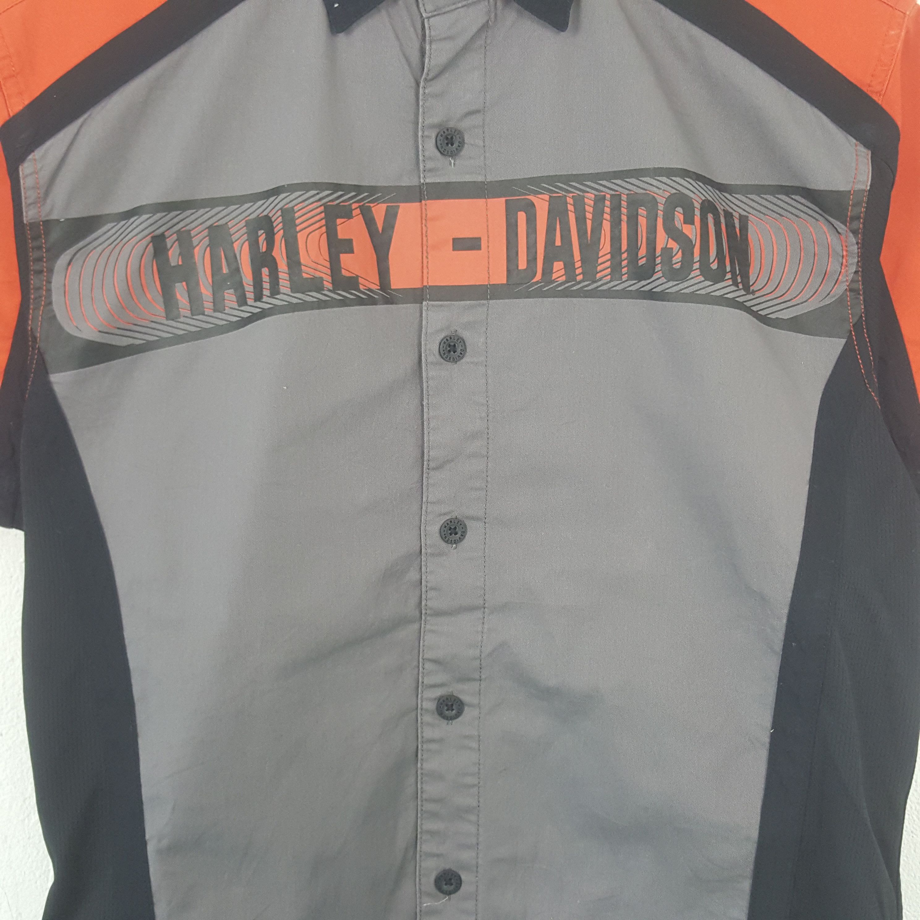 Harley Davidson Vintage Harley Davidson Cycle Racing Button Up Polos Shirt Size US S / EU 44-46 / 1 - 2 Thumbnail