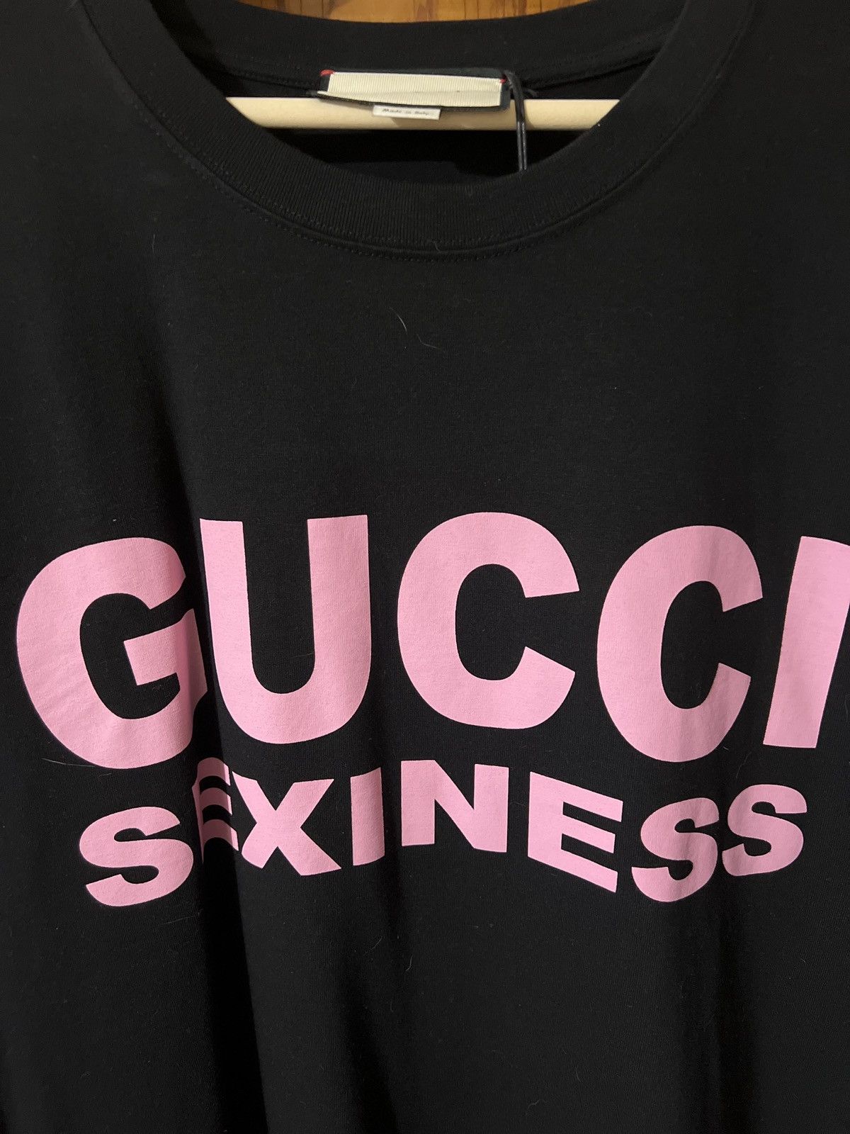 GUCCI SEXINESS ブラック Tシャツ