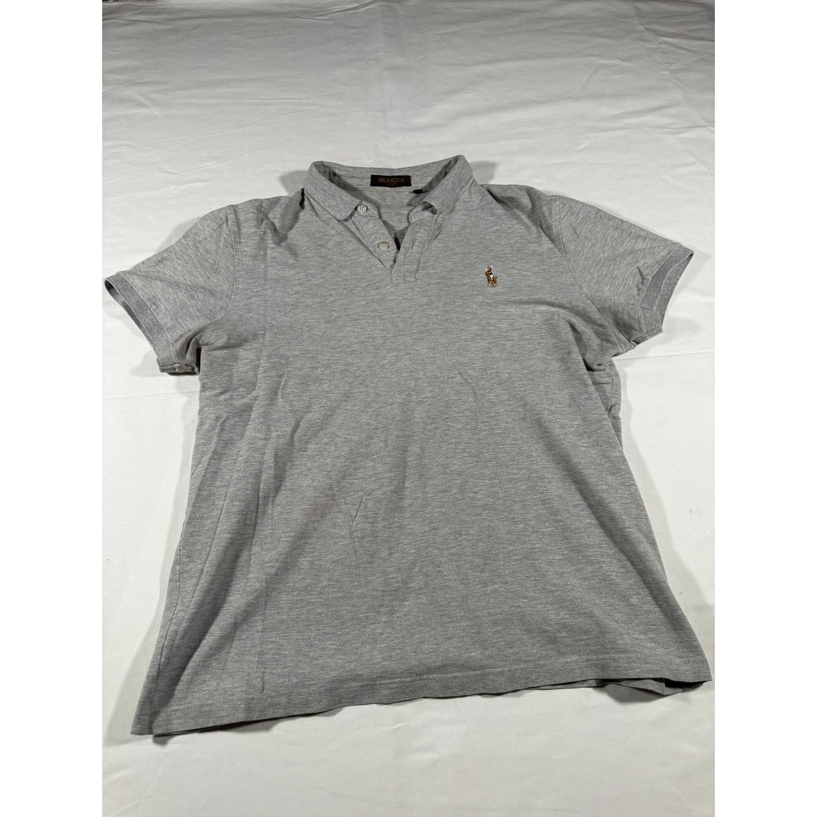 Polo Ralph Lauren GELAISIDENG Men’s Gray Polo Shirt Size XXL Short Collared Size US XXL / EU 58 / 5 - 1 Thumbnail