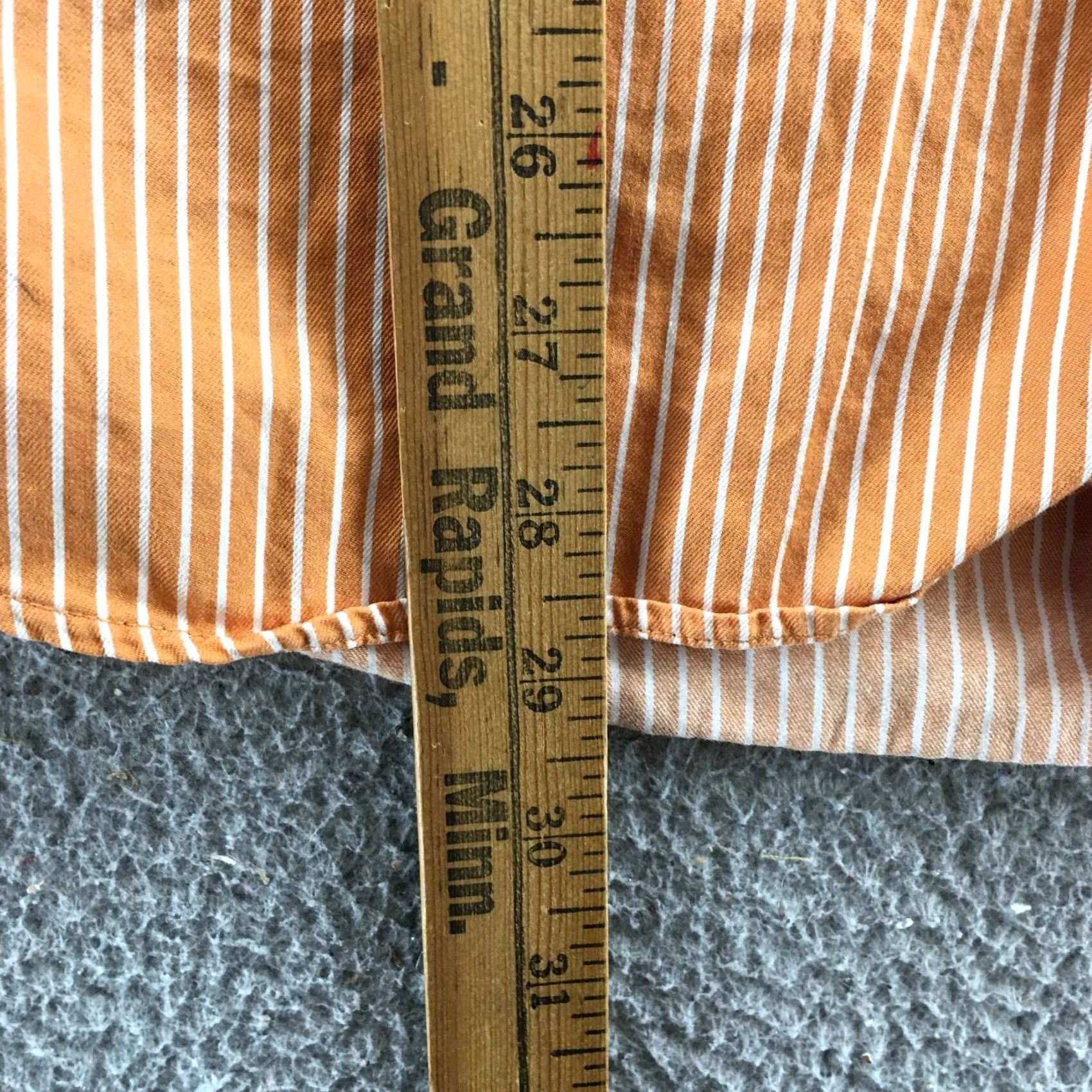 Banana Republic Banana Republic Button Up Shirt Men L Orange Striped Cotton Long Sleeve Collared Size US L / EU 52-54 / 3 - 6 Thumbnail