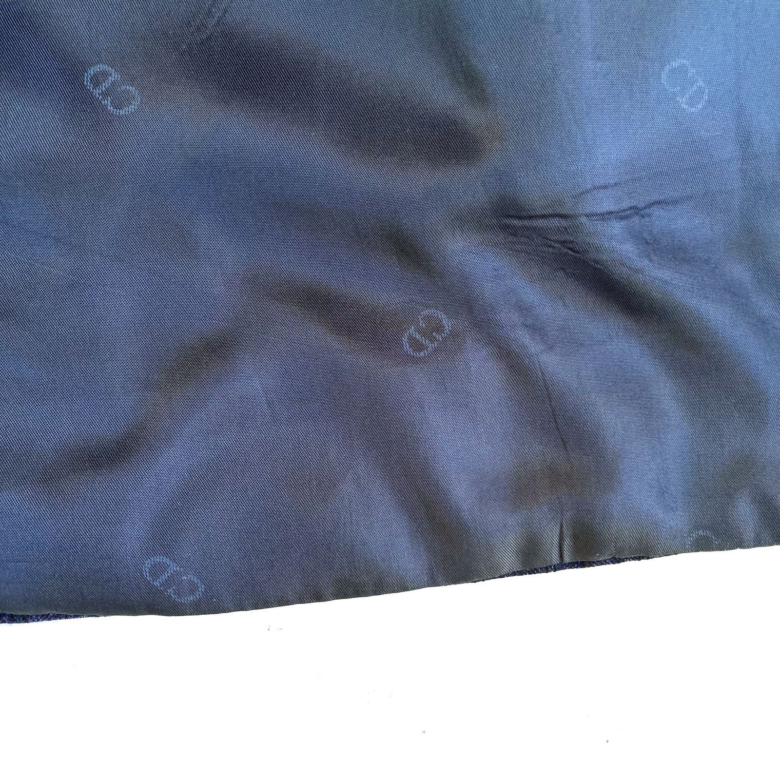 Christian Dior Monsieur Vintage Dior Navy Pinstripe Wool Dinner Jacket 42R | Classic Size 42R - 18 Thumbnail