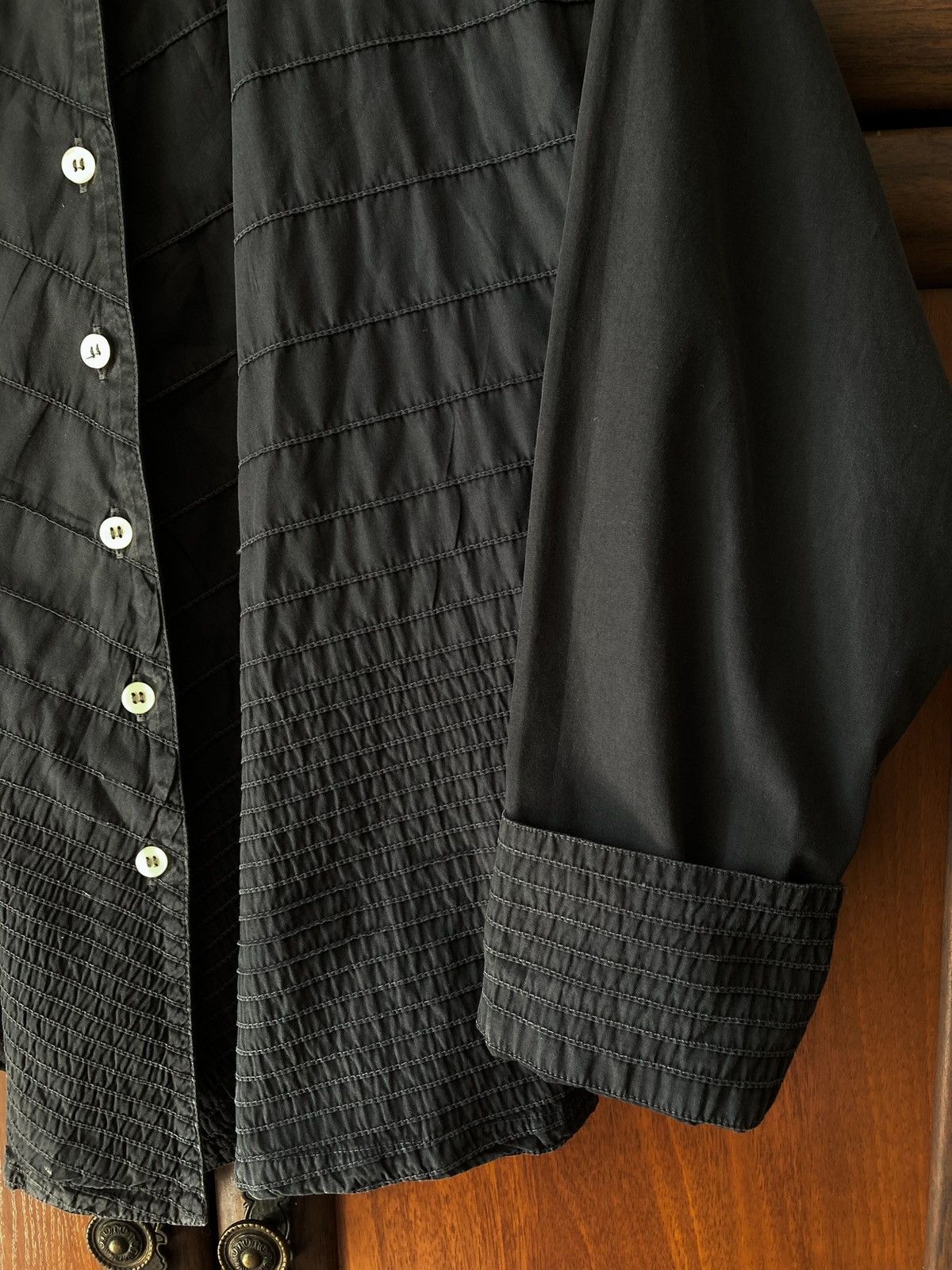 Other Yacco Maricard Boxy Shirt Pleated Lagenlook Japanese Size L / US 10 / IT 46 - 3 Thumbnail
