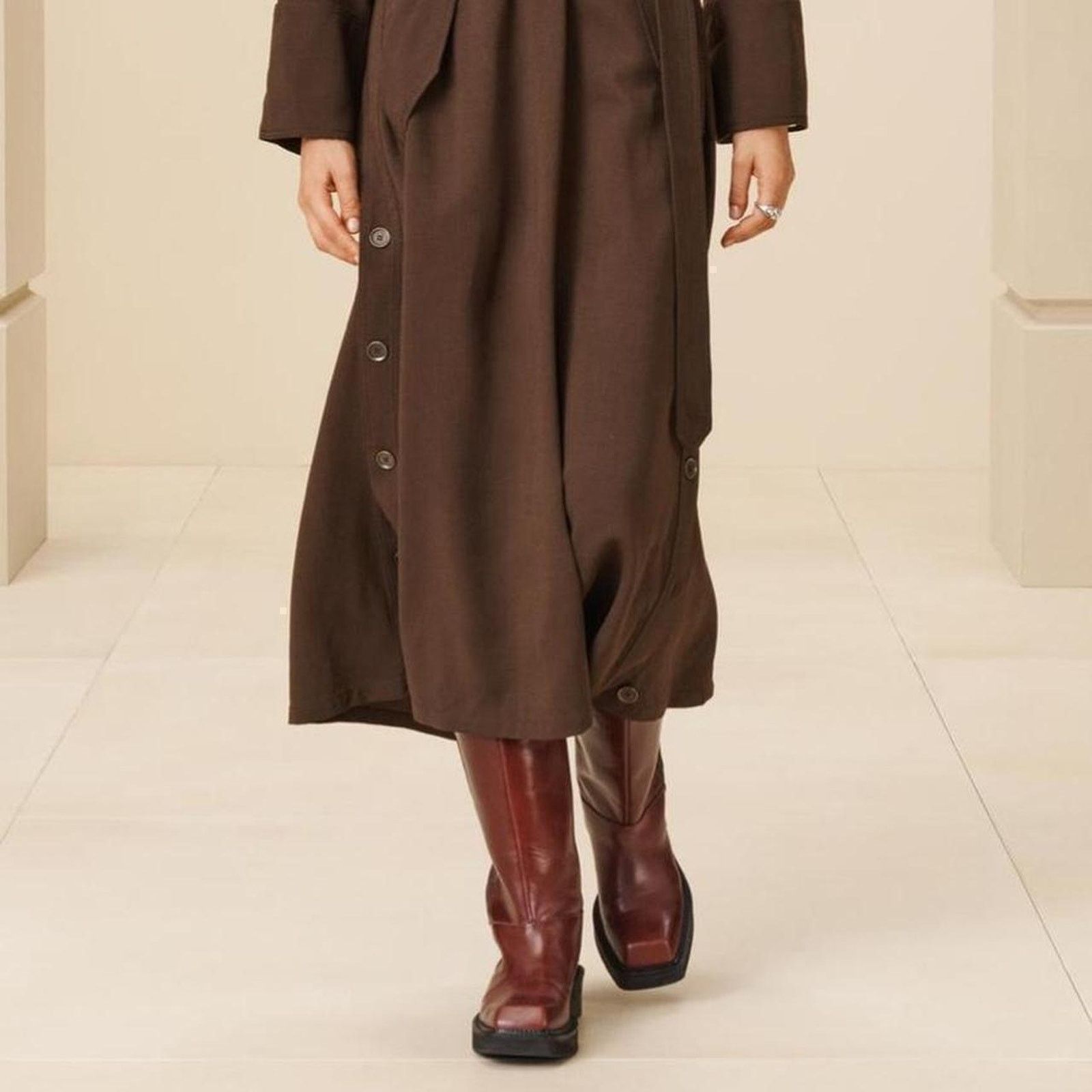 Zara ZARA LEATHER KNEE HIGH LEATHER BOOTS - Size 7.5 or 38 Size US 7.5 / IT 37.5 - 6 Thumbnail