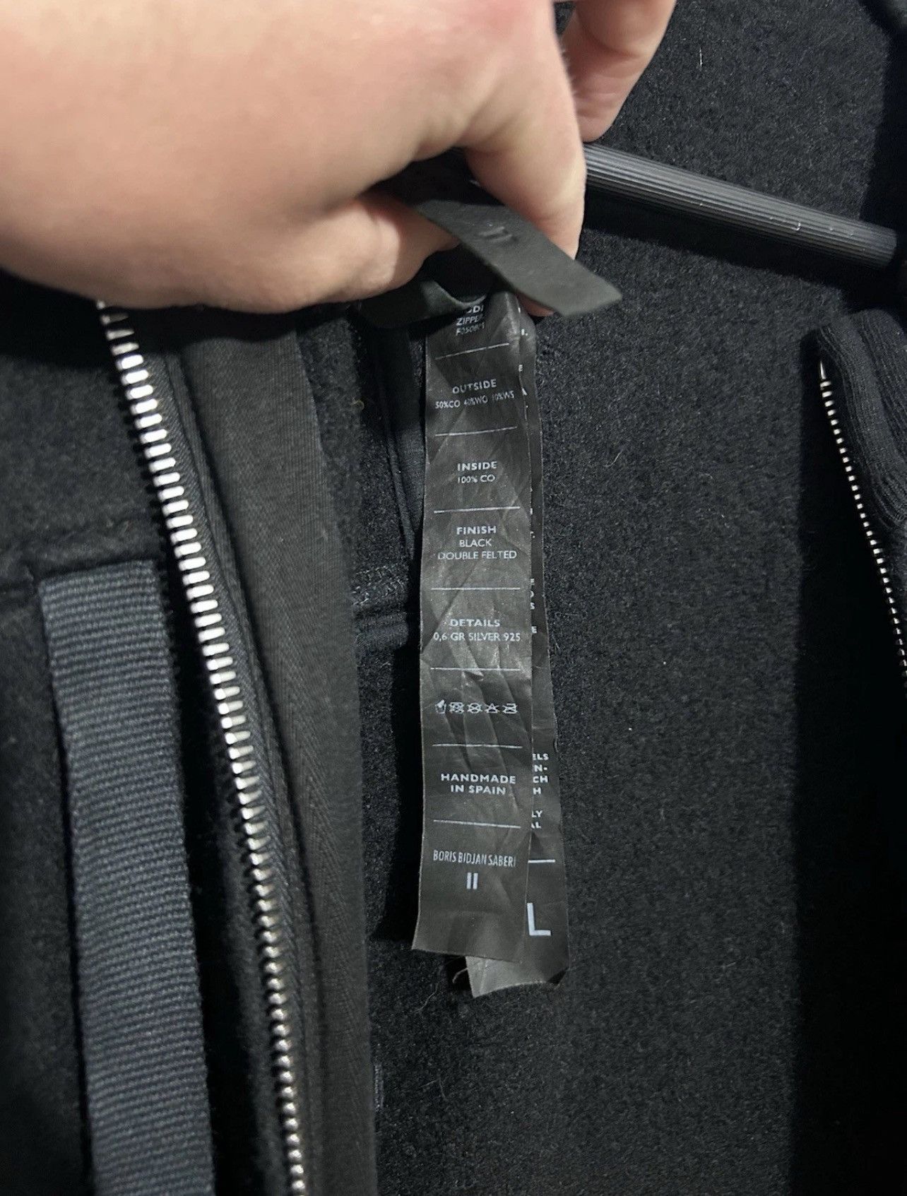 11 By Boris Bidjan Saberi Boris Bidjan Saberi 11 Black Coat, Pull Up Bottom. Size XL Size US XL / EU 56 / 4 - 12 Thumbnail