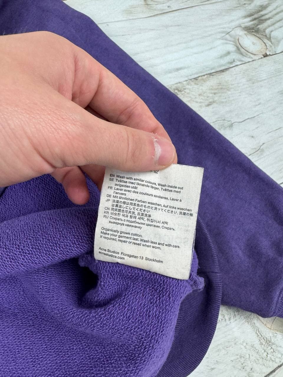Acne Studios Acne Studios Crew Neck Sweatshirt Oversized Electric Purple Size US S / EU 44-46 / 1 - 11 Thumbnail
