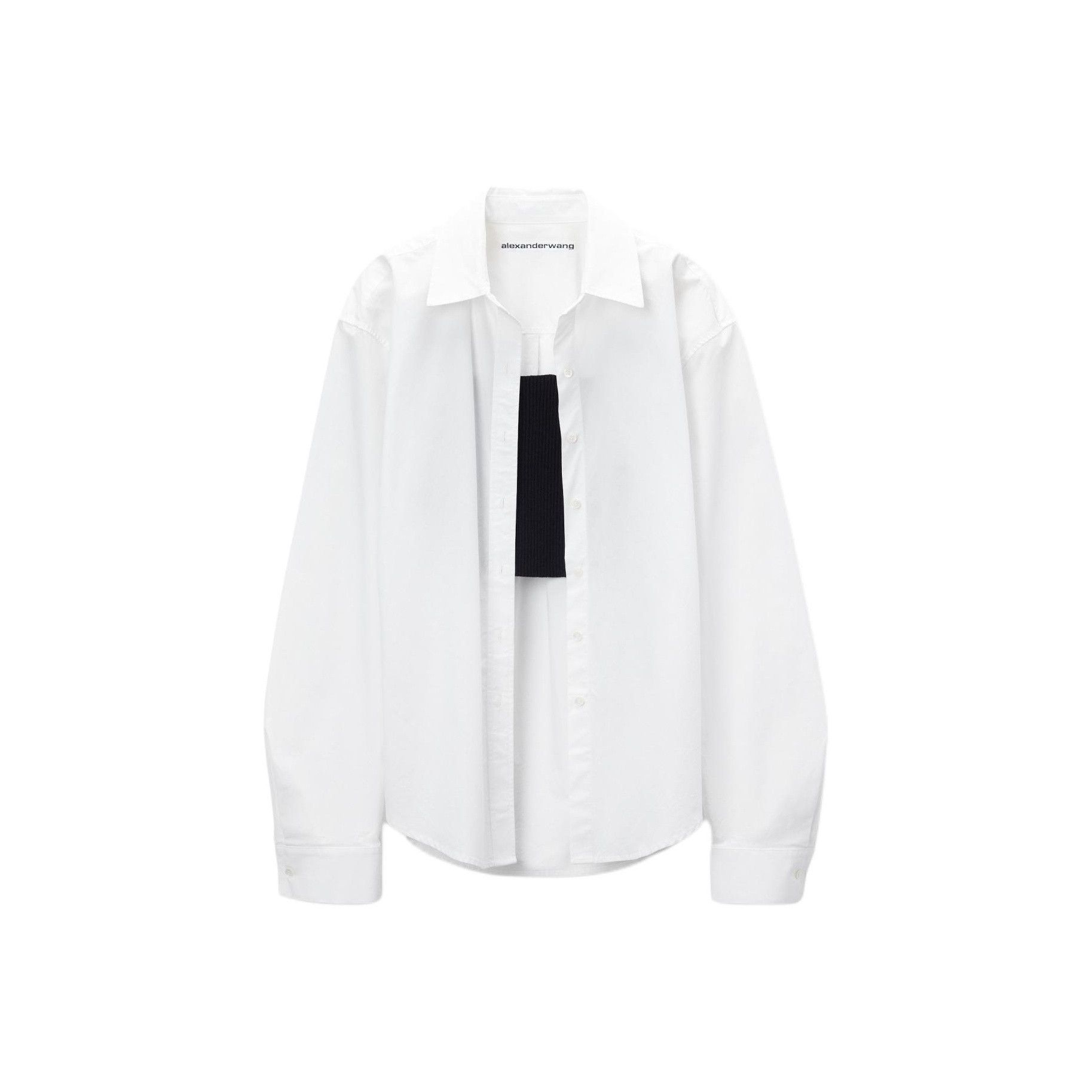 Alexander Wang Alexander Wang Cotton Combo Button Up Shirt Size M Size M / US 6-8 / IT 42-44 - 1 Thumbnail