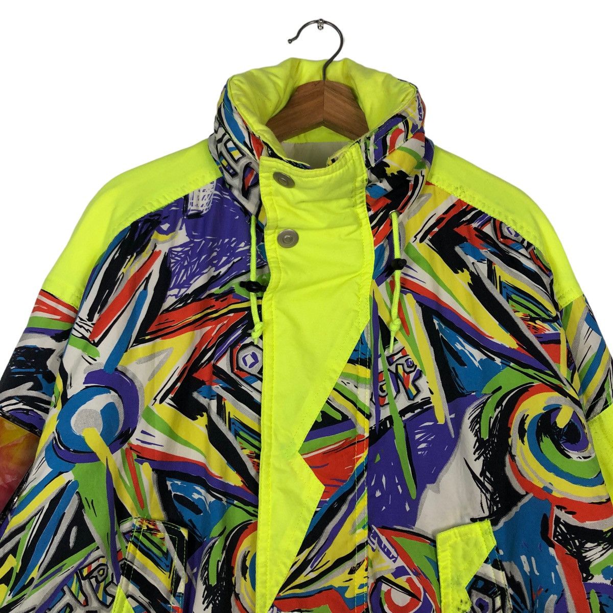 Japanese Brand 🔥Vintage Bomber Jacket Ski Be Pop Japan Colour Full Design Size US M / EU 48-50 / 2 - 3 Thumbnail